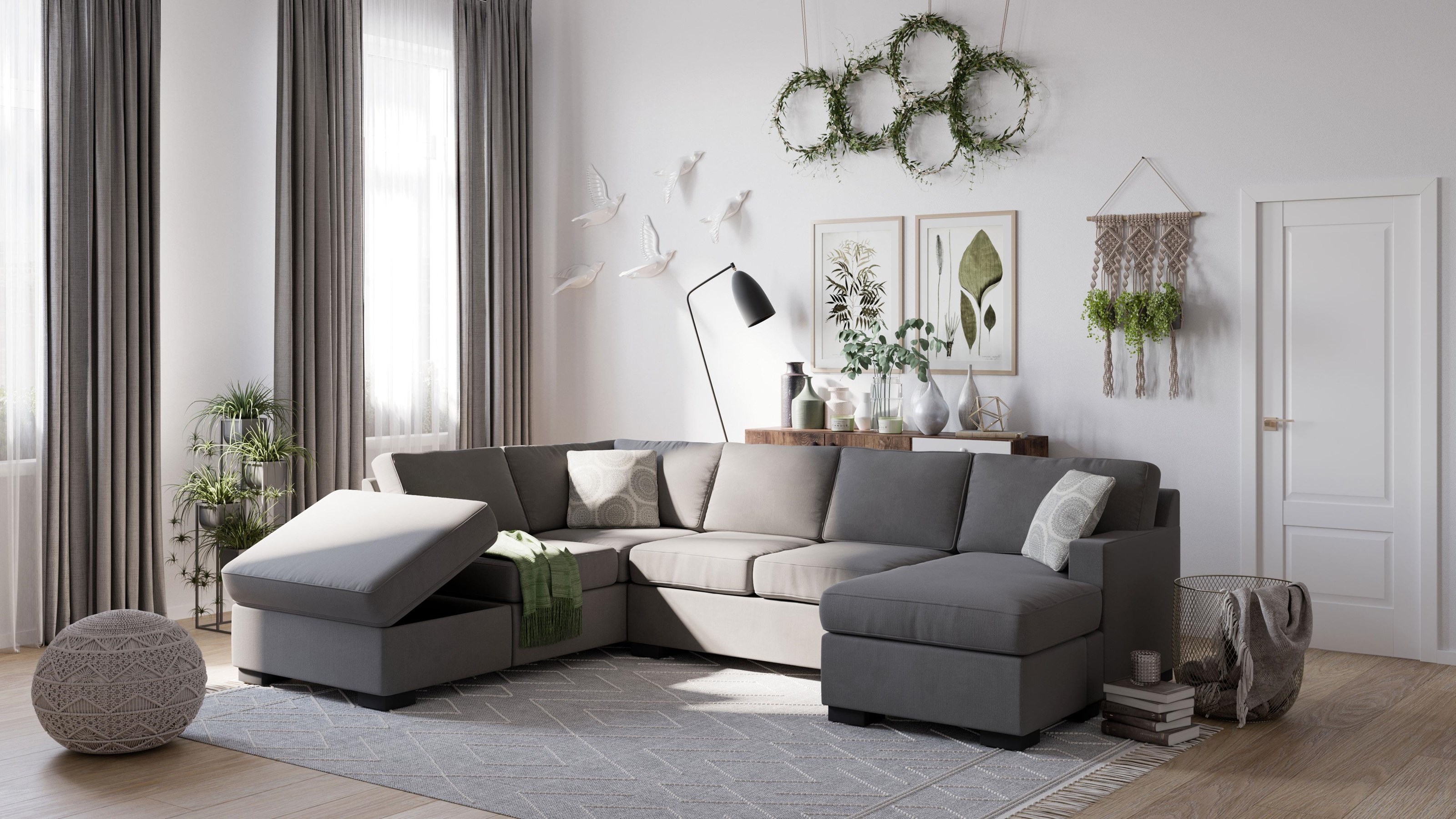 Sectional shop laf chaise