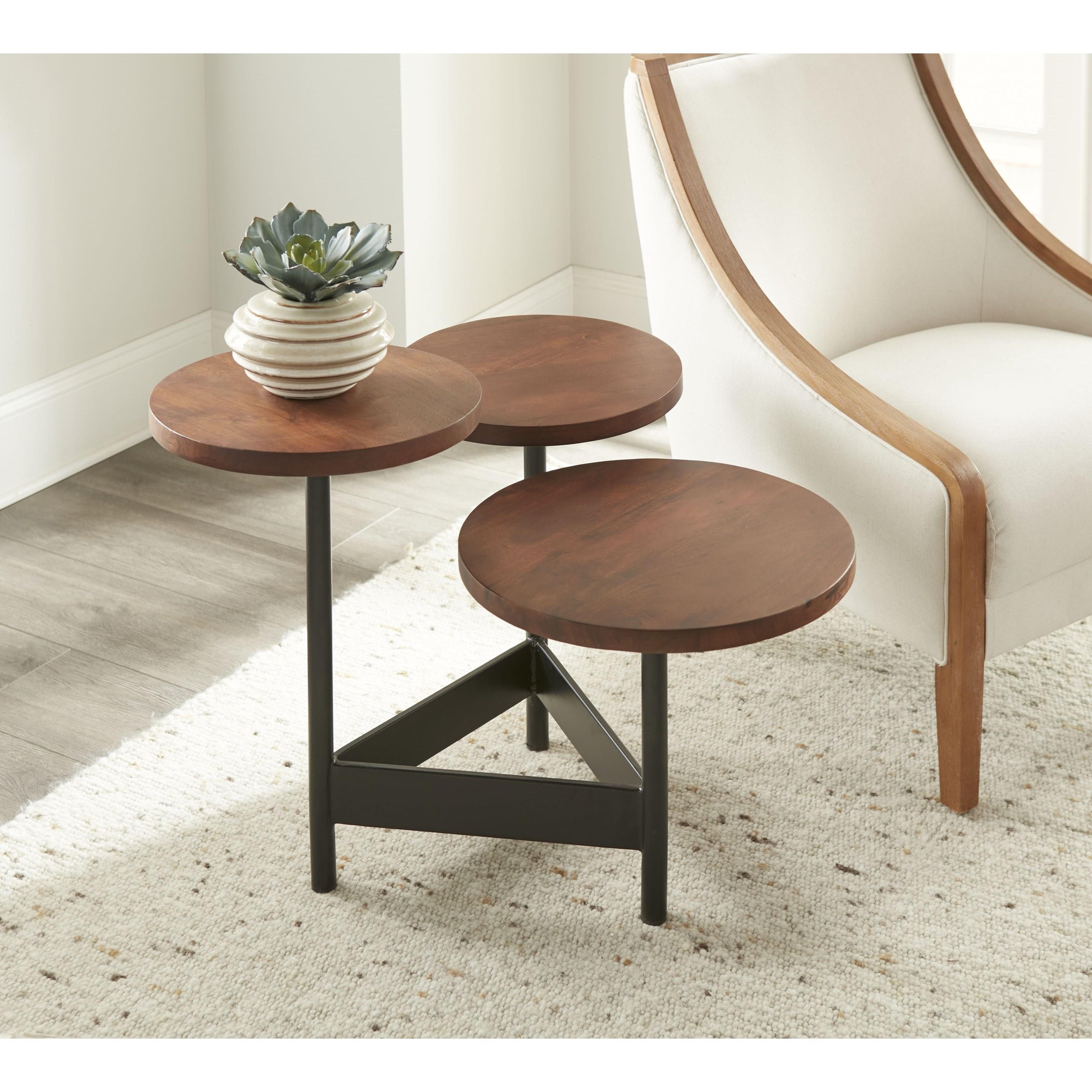 Steve silver top end tables