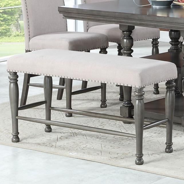 Steve Silver Caswell CW700BN Traditional Upholstered Counter