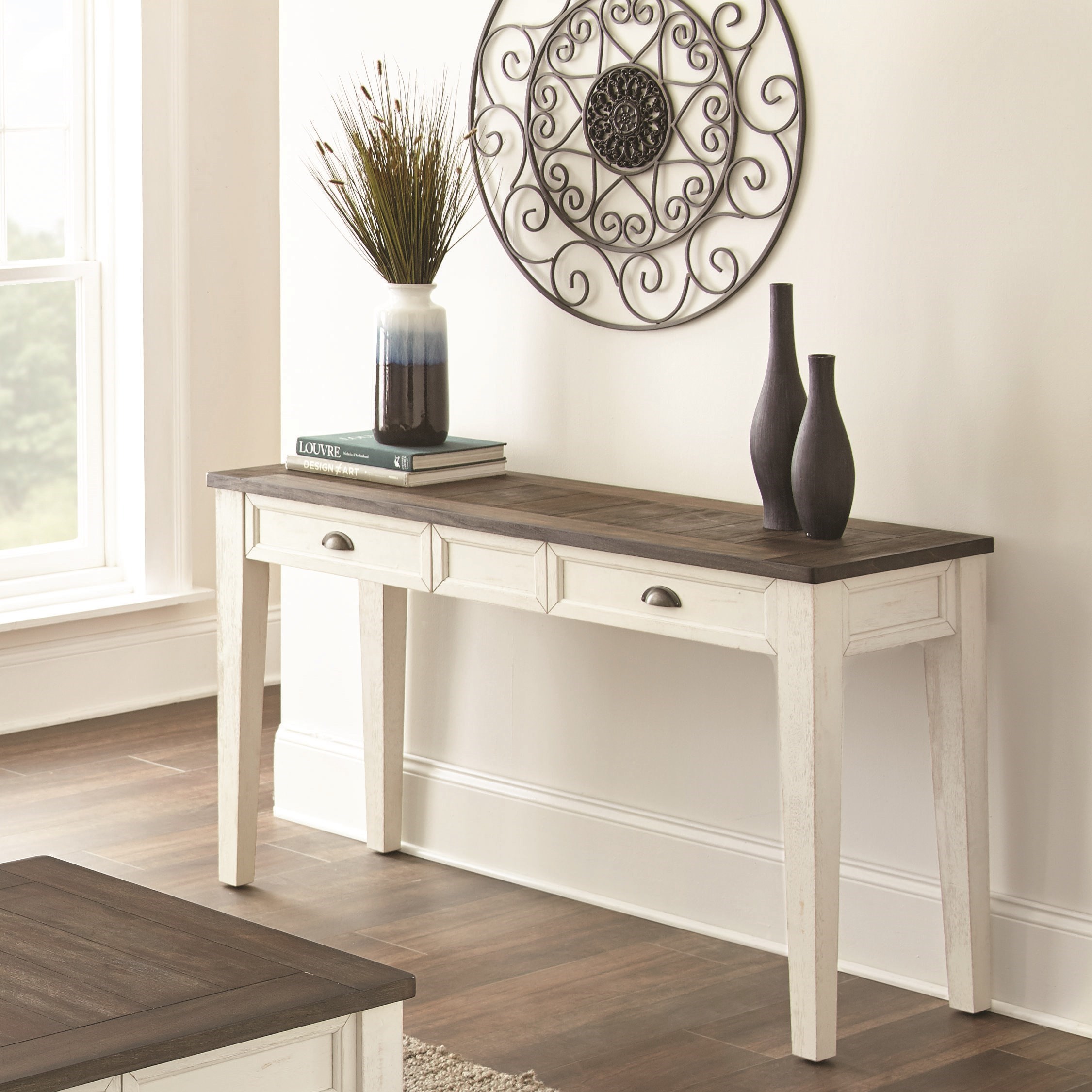 Two tone hotsell sofa table