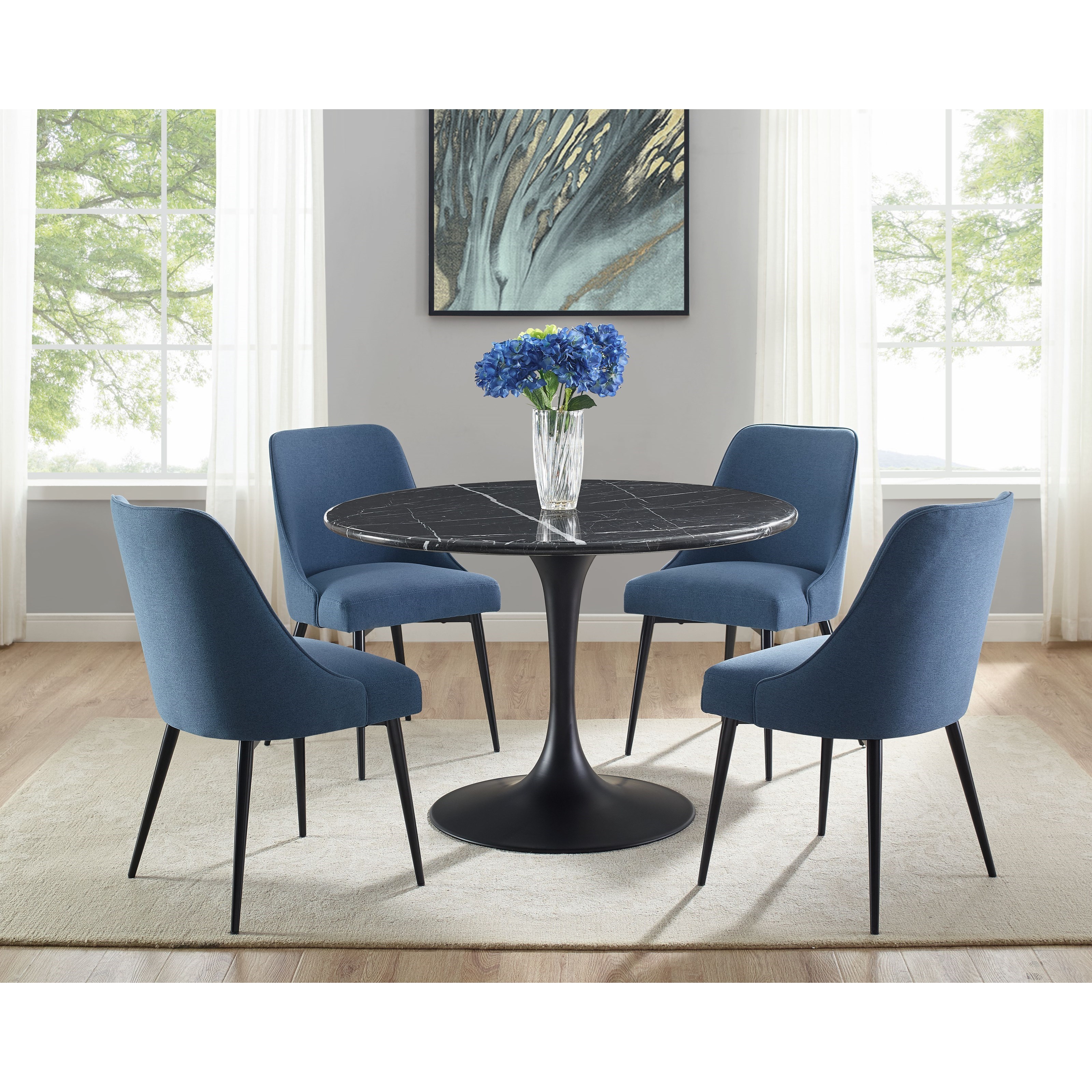 Steve Silver Colfax CF450SN Mid Century Modern Upholstered Side