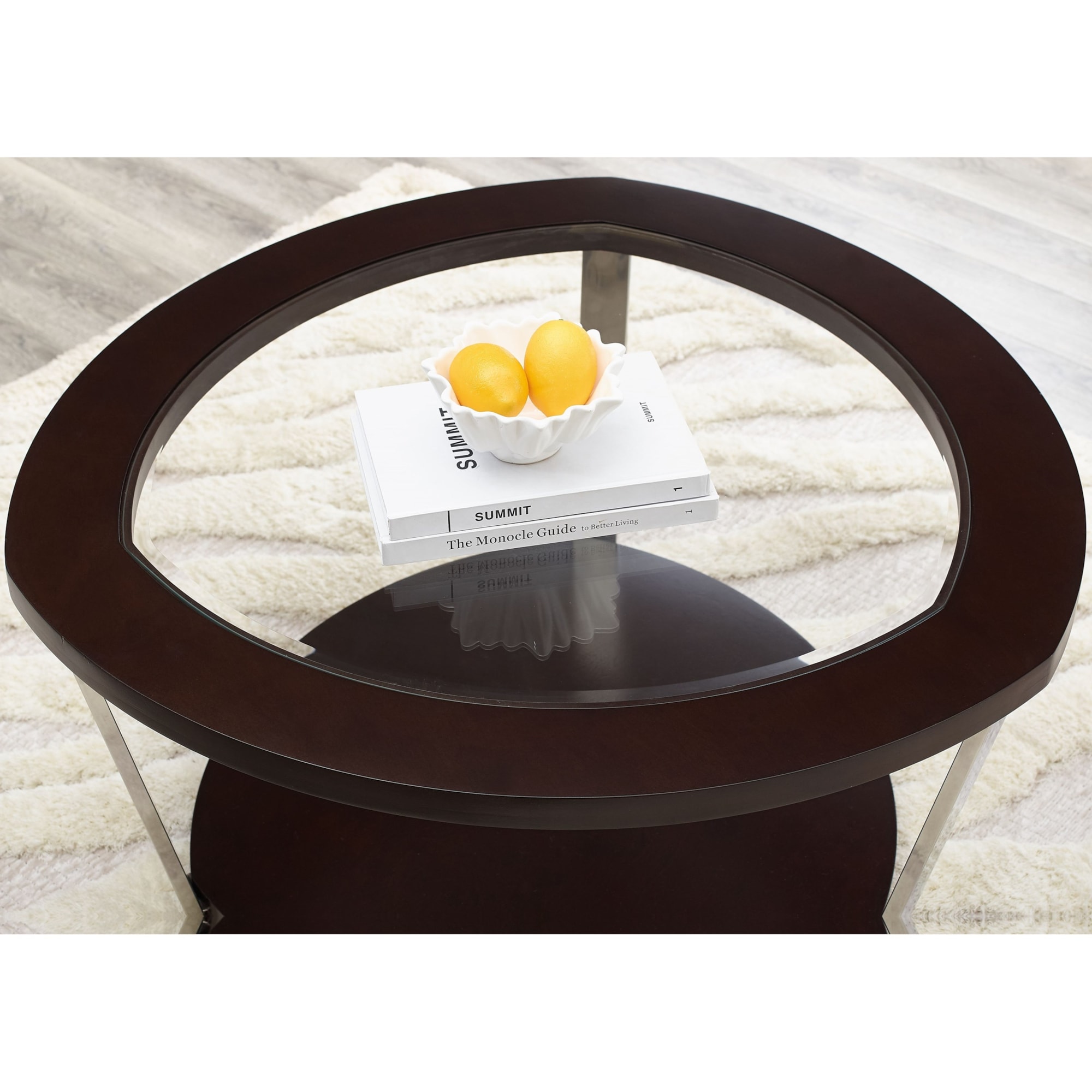 Steve Silver Duncan DN100C Contemporary Cocktail Table with Tempered ...