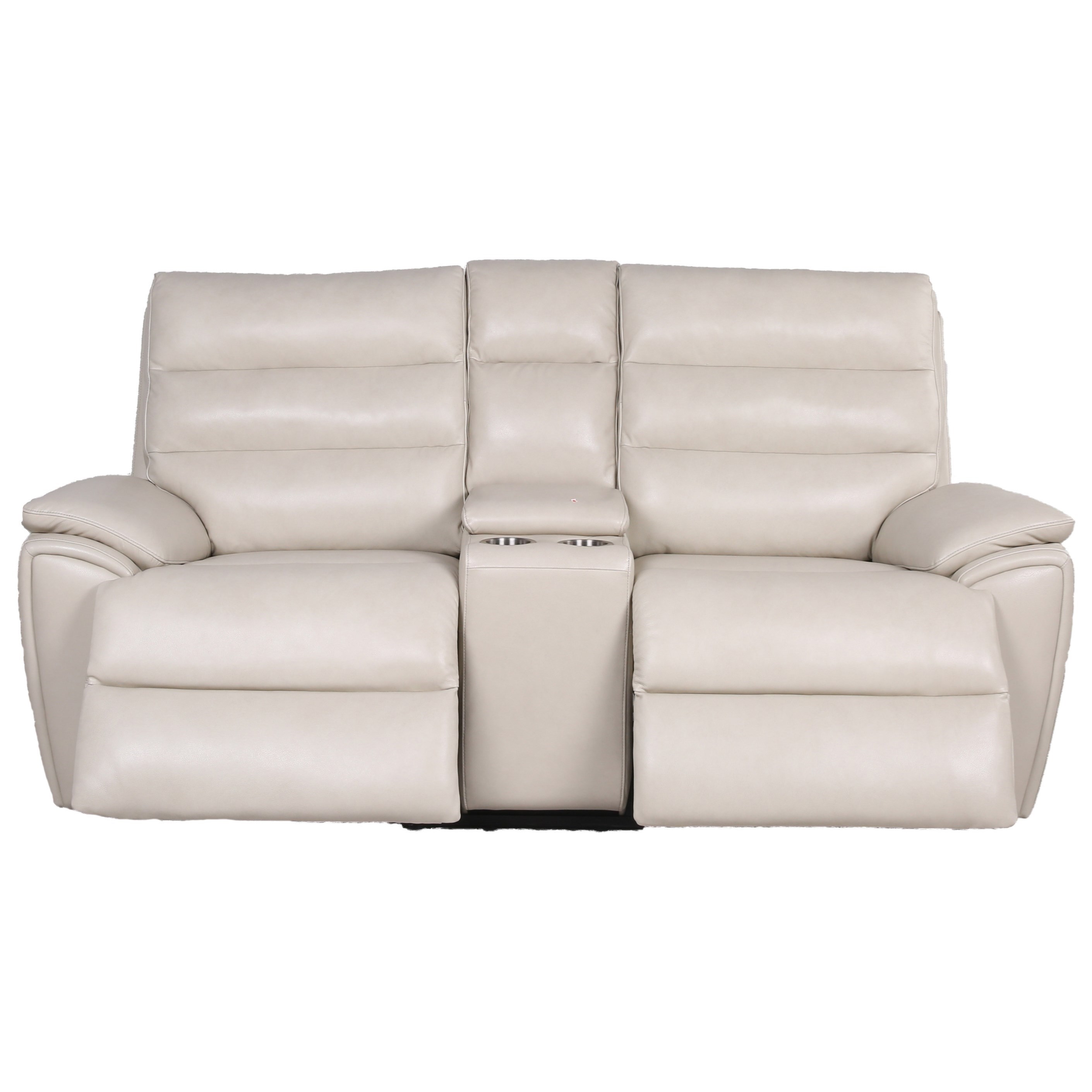 Leather power reclining loveseat shop with center console