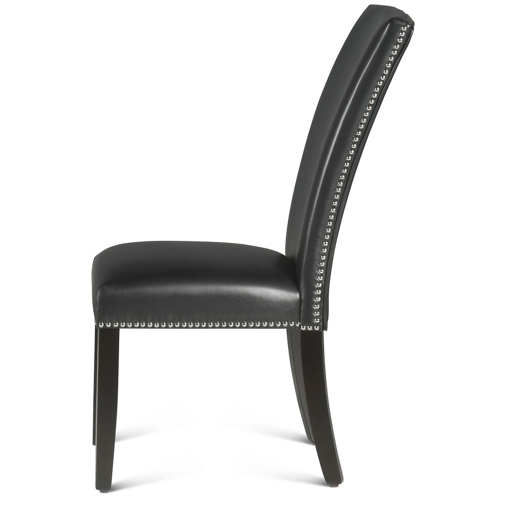 Black nailhead dining chairs deals