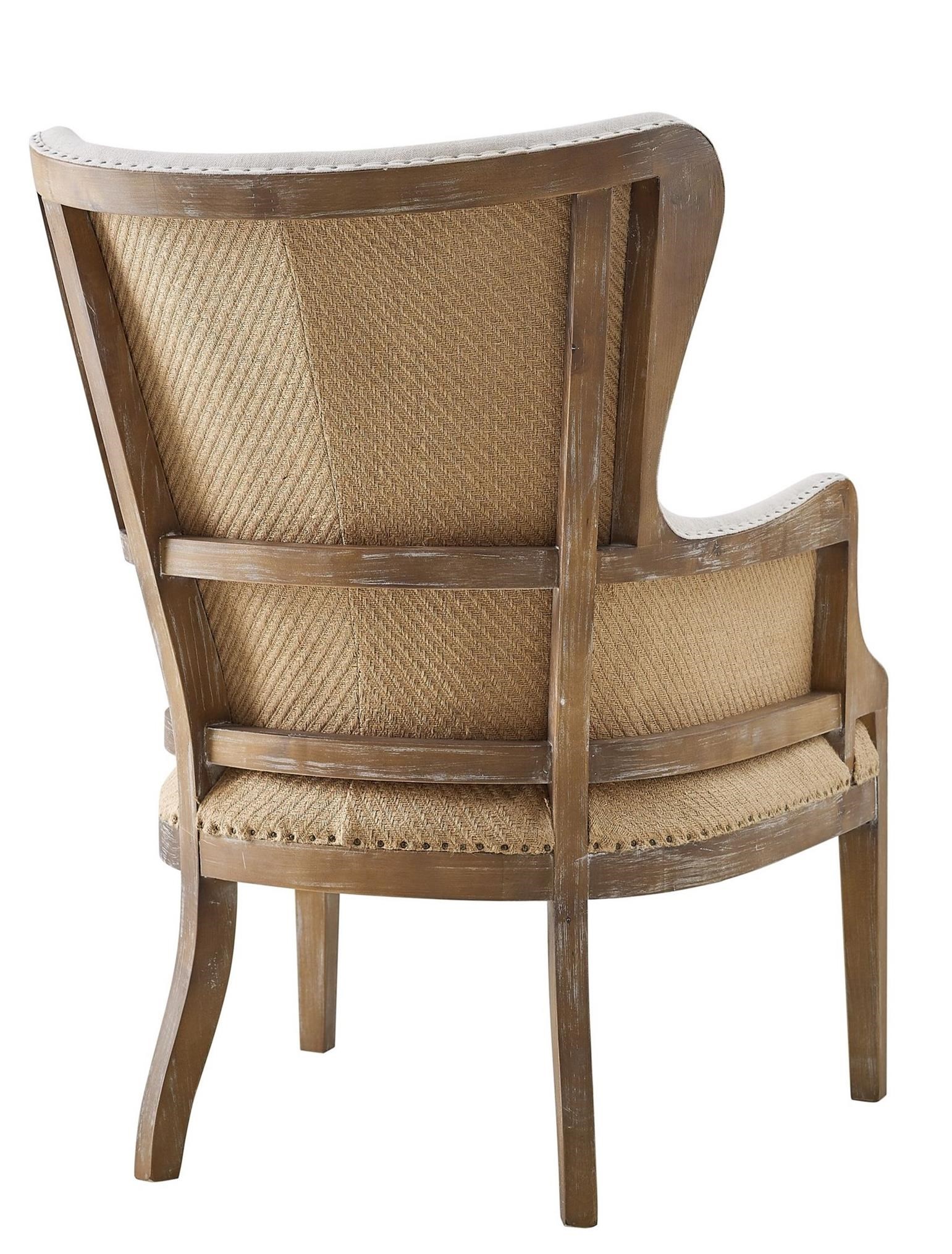Steve Silver George GG850AC Rustic Wingback Accent Chair with