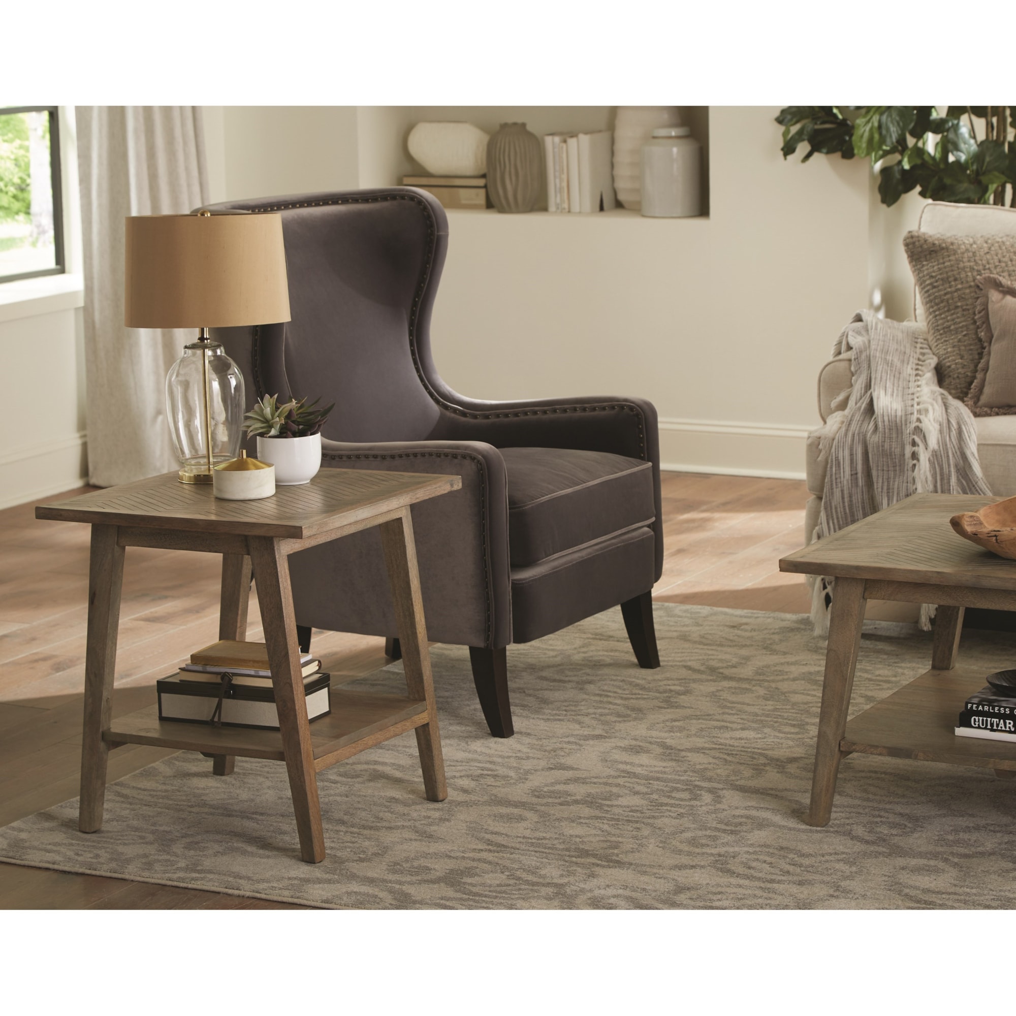 Steve Silver Tavolino Sedie Milani, Legno, Marrone, 24 x 13 x 24.25