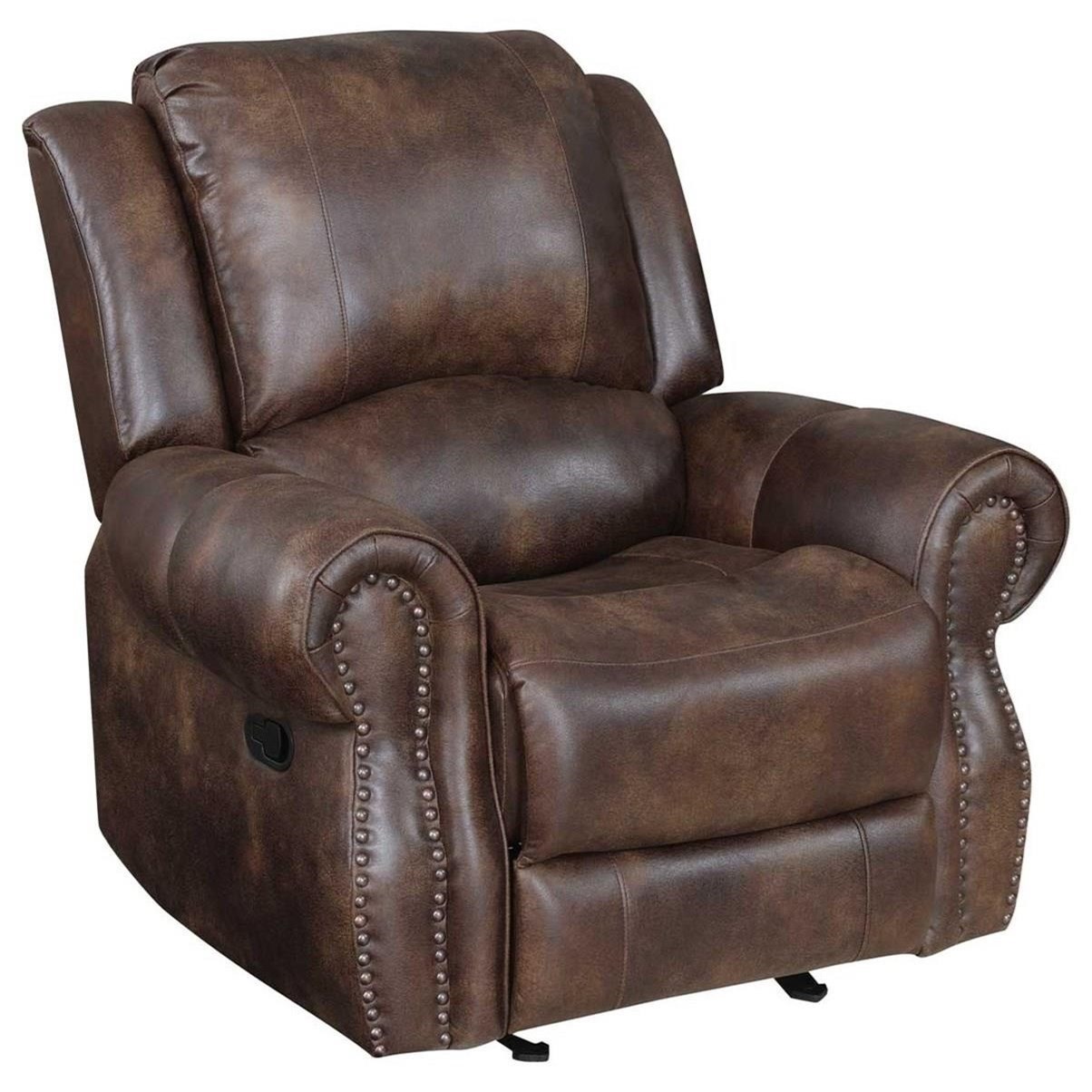 Faux leather manual on sale recliner