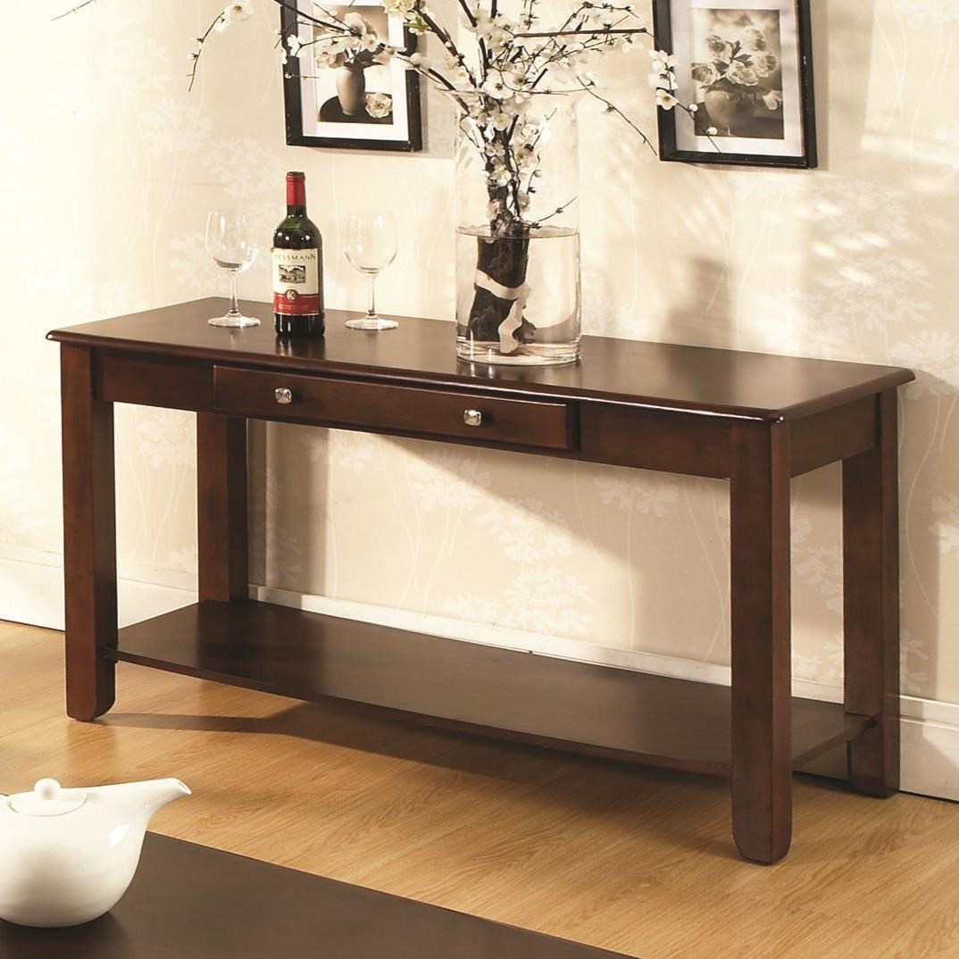 Steve Silver Nelson NL300SC Sofa Table with 1 Drawer Galleria