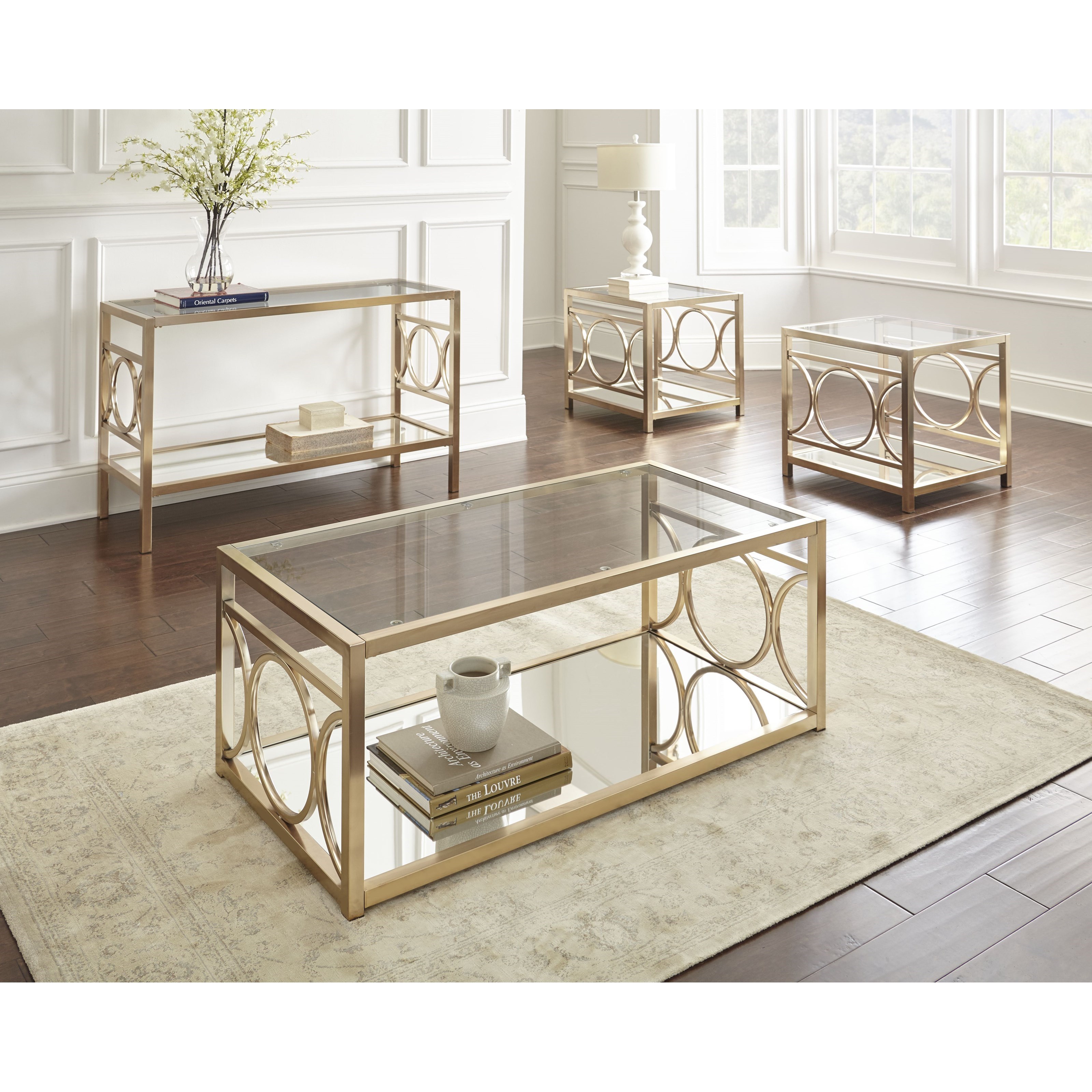 Glam coffee table on sale set