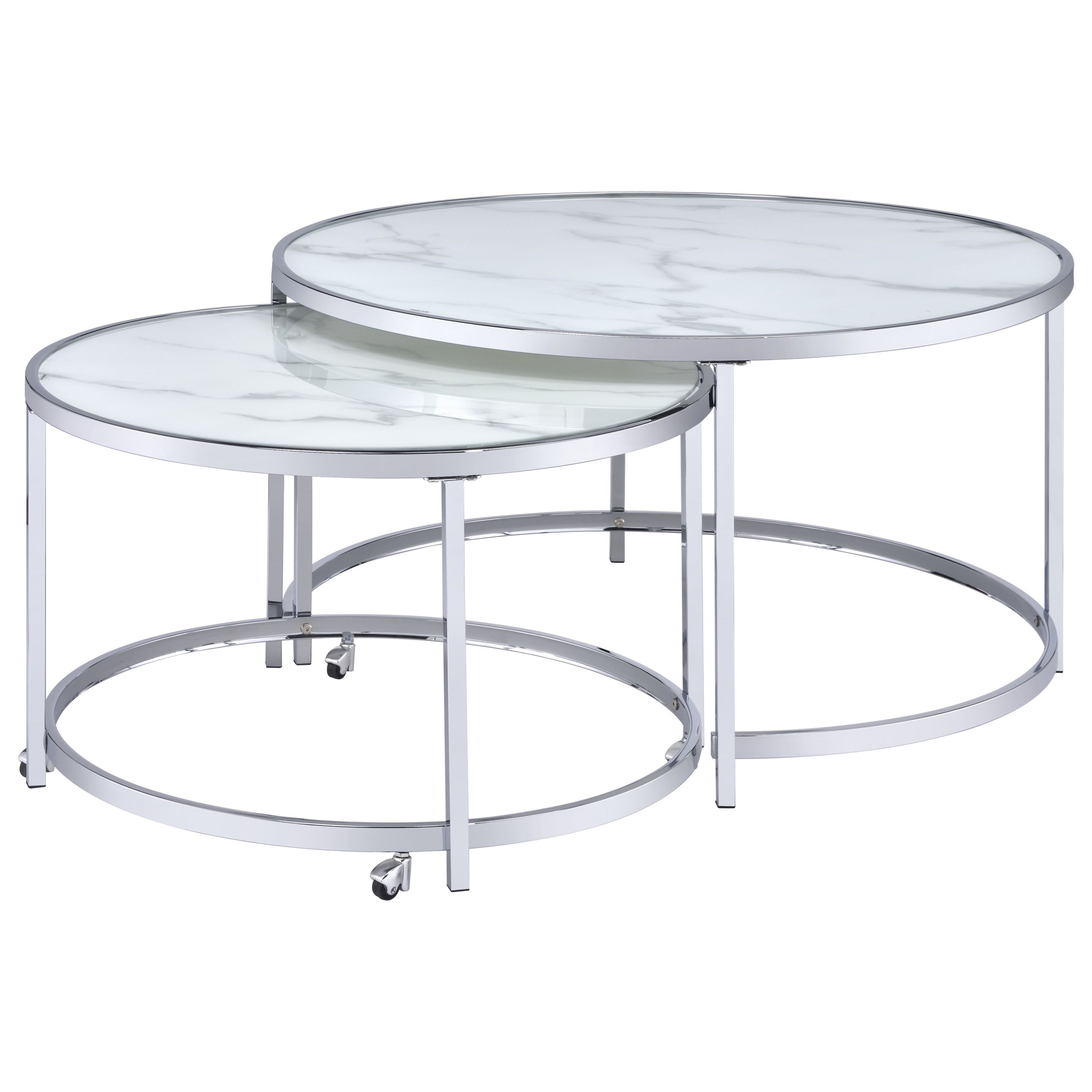 Steve silver shop marble coffee table