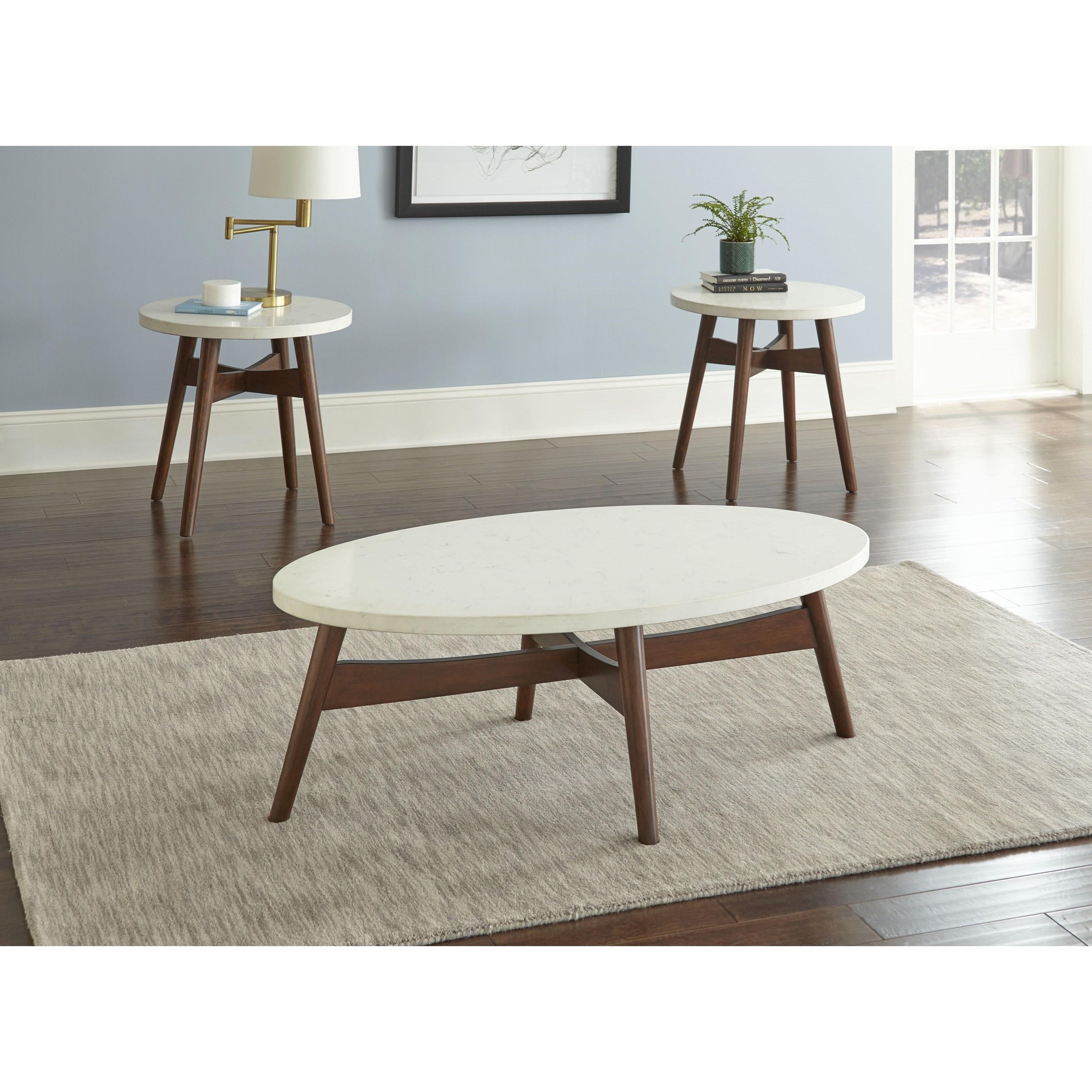 Mid century modern round end table outlet