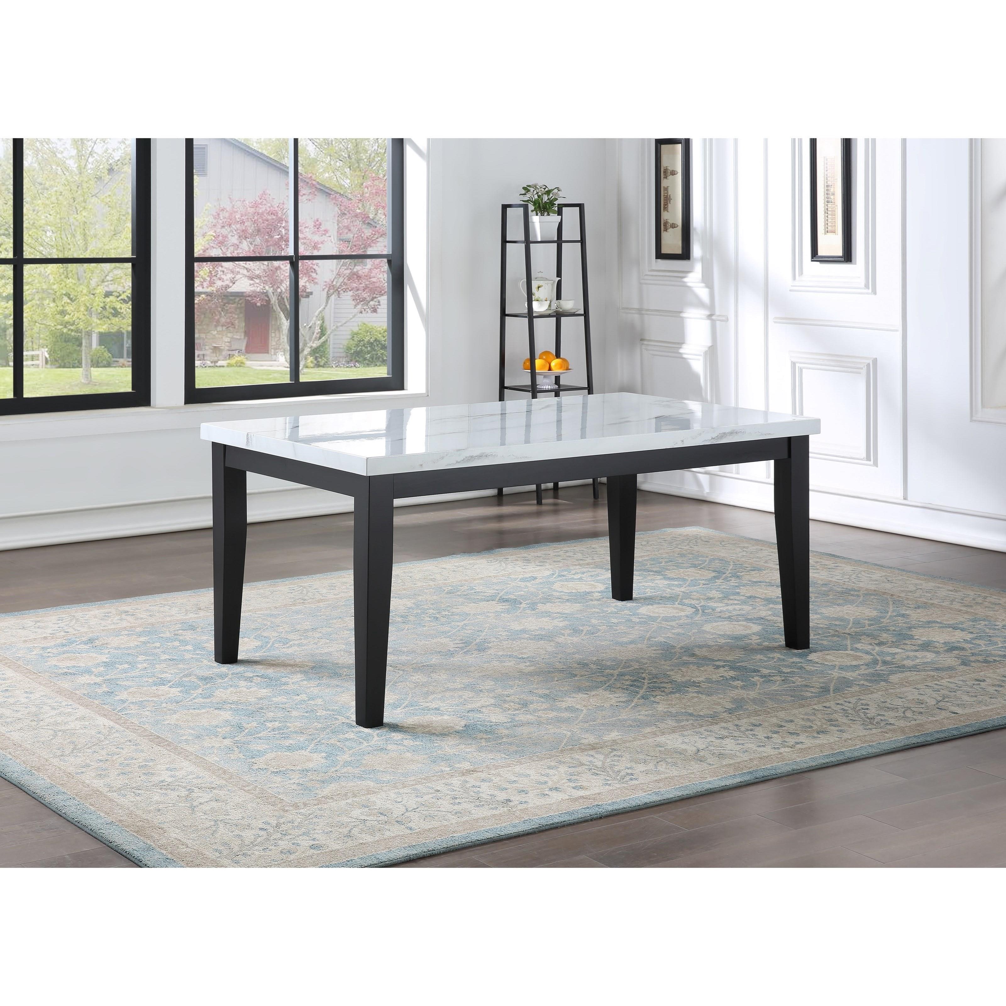 Steve Silver Sterling SN500T Transitional Dining Table with Faux