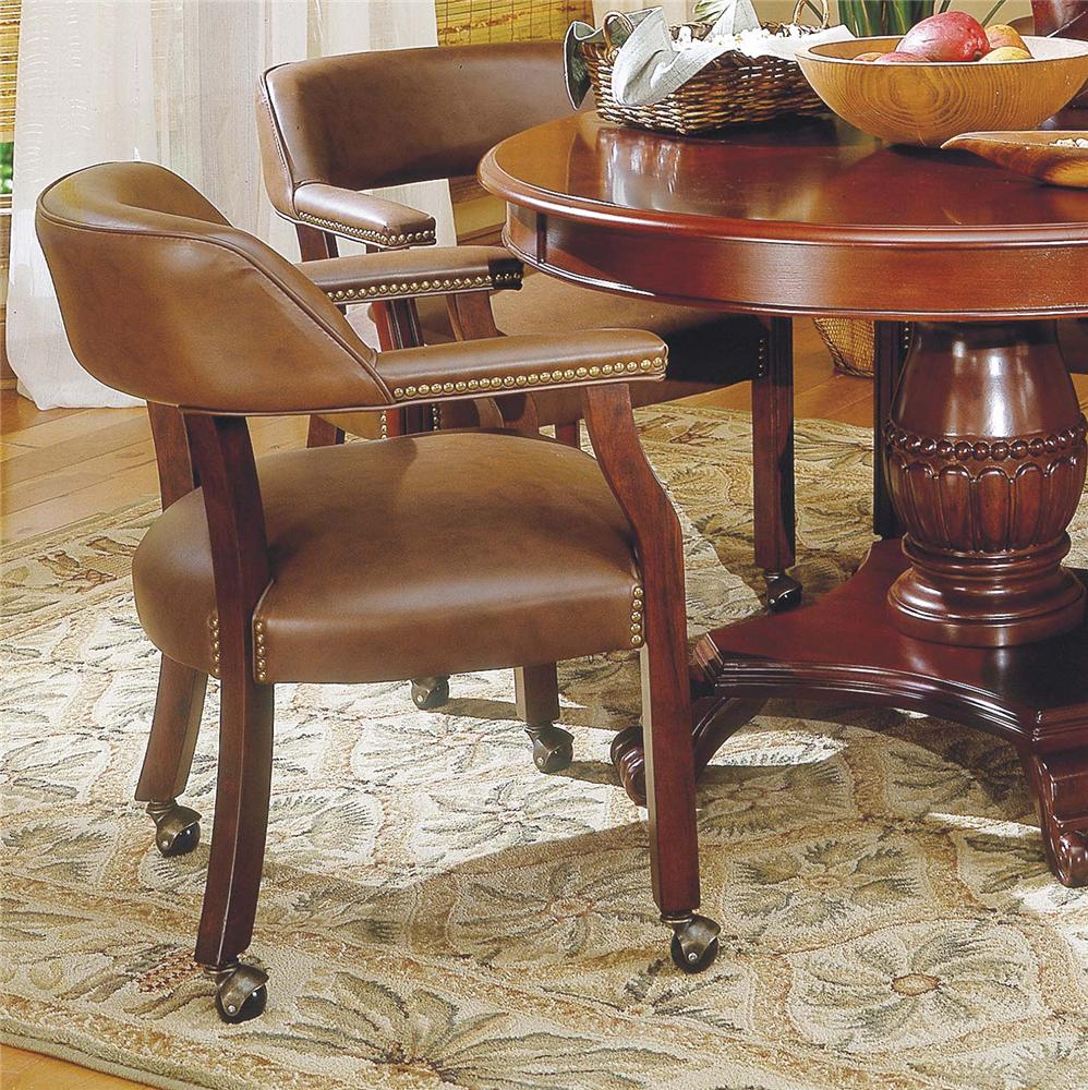 Steve silver tournament arm chair with casters best sale