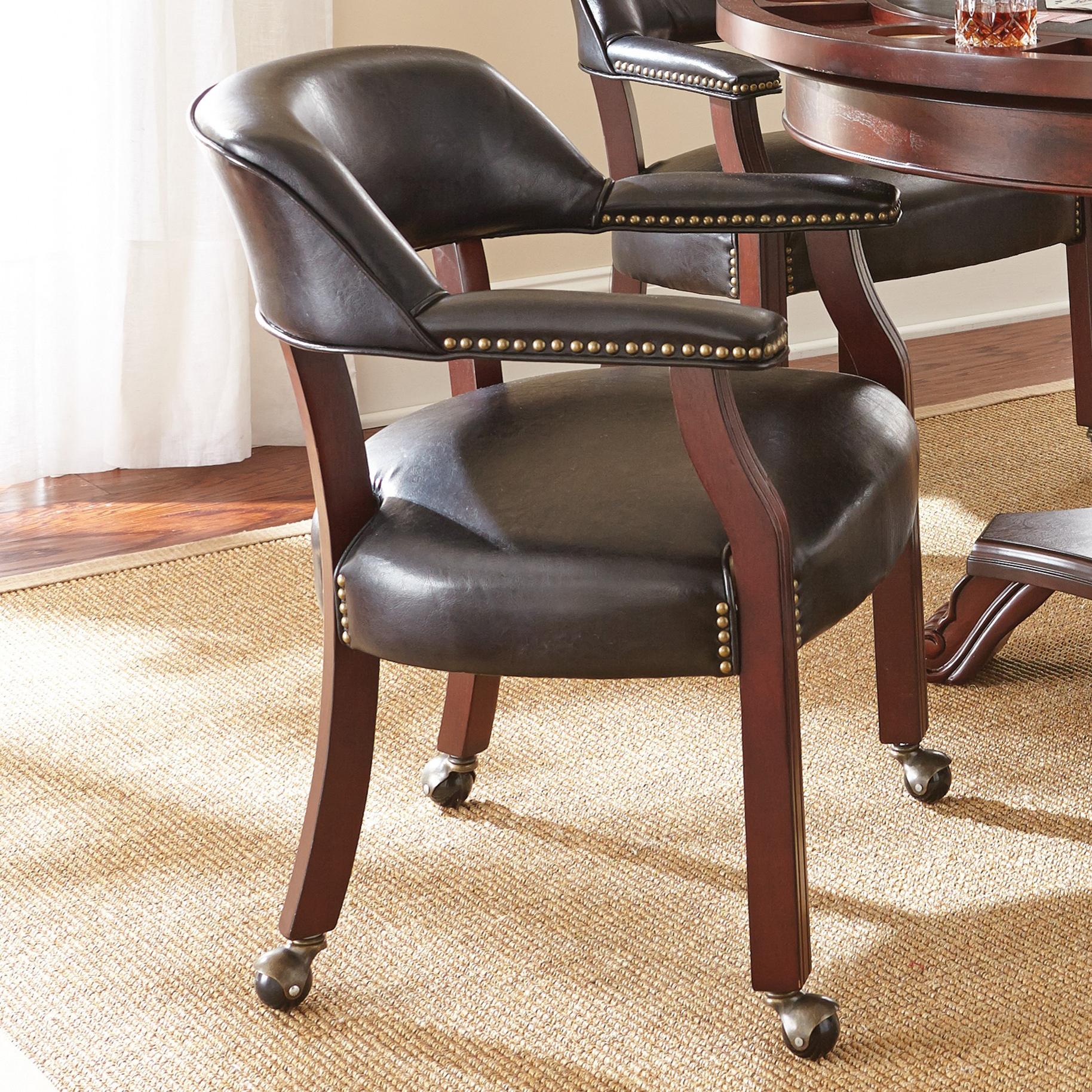 Formal dining chairs with casters deals
