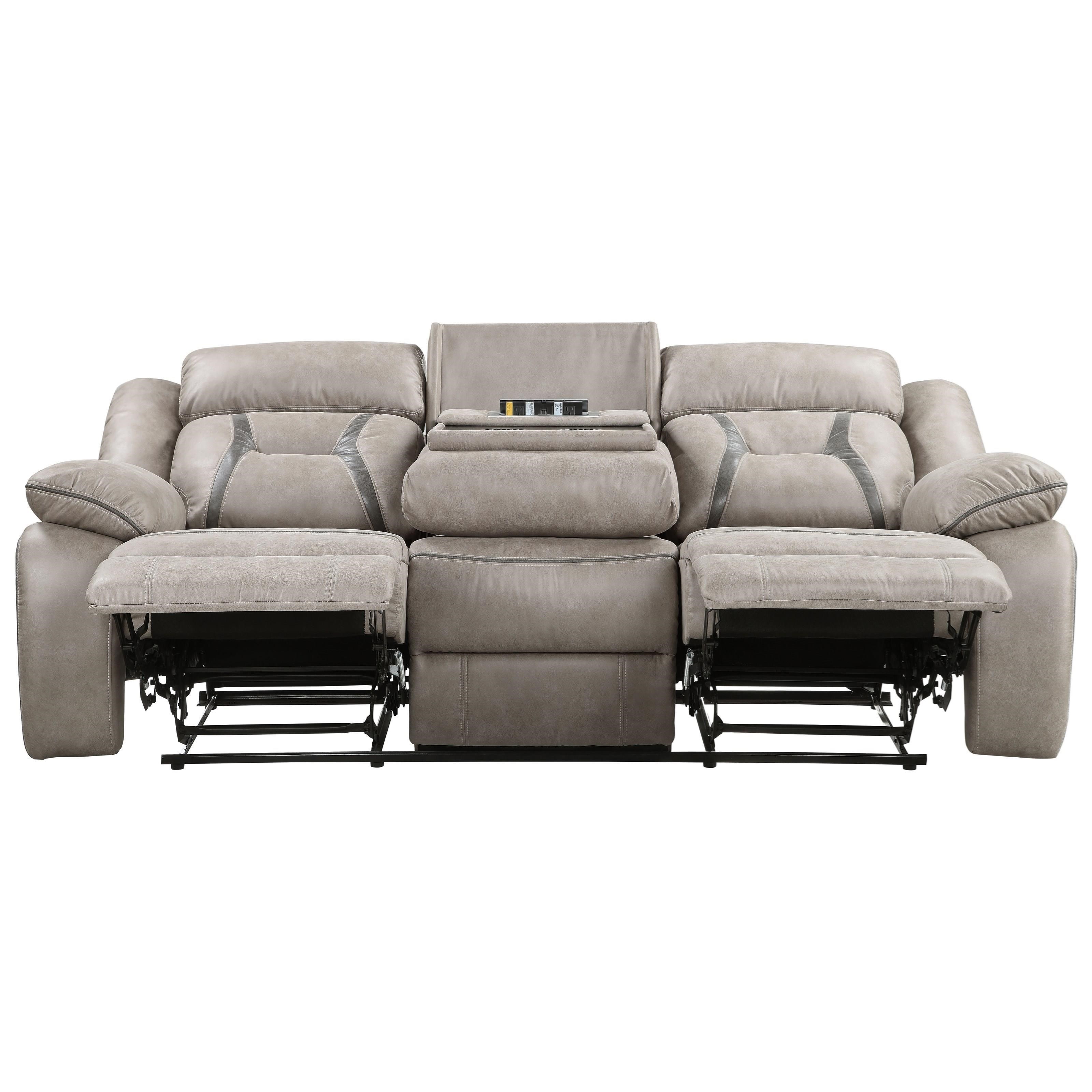 Silver shop recliner sofa
