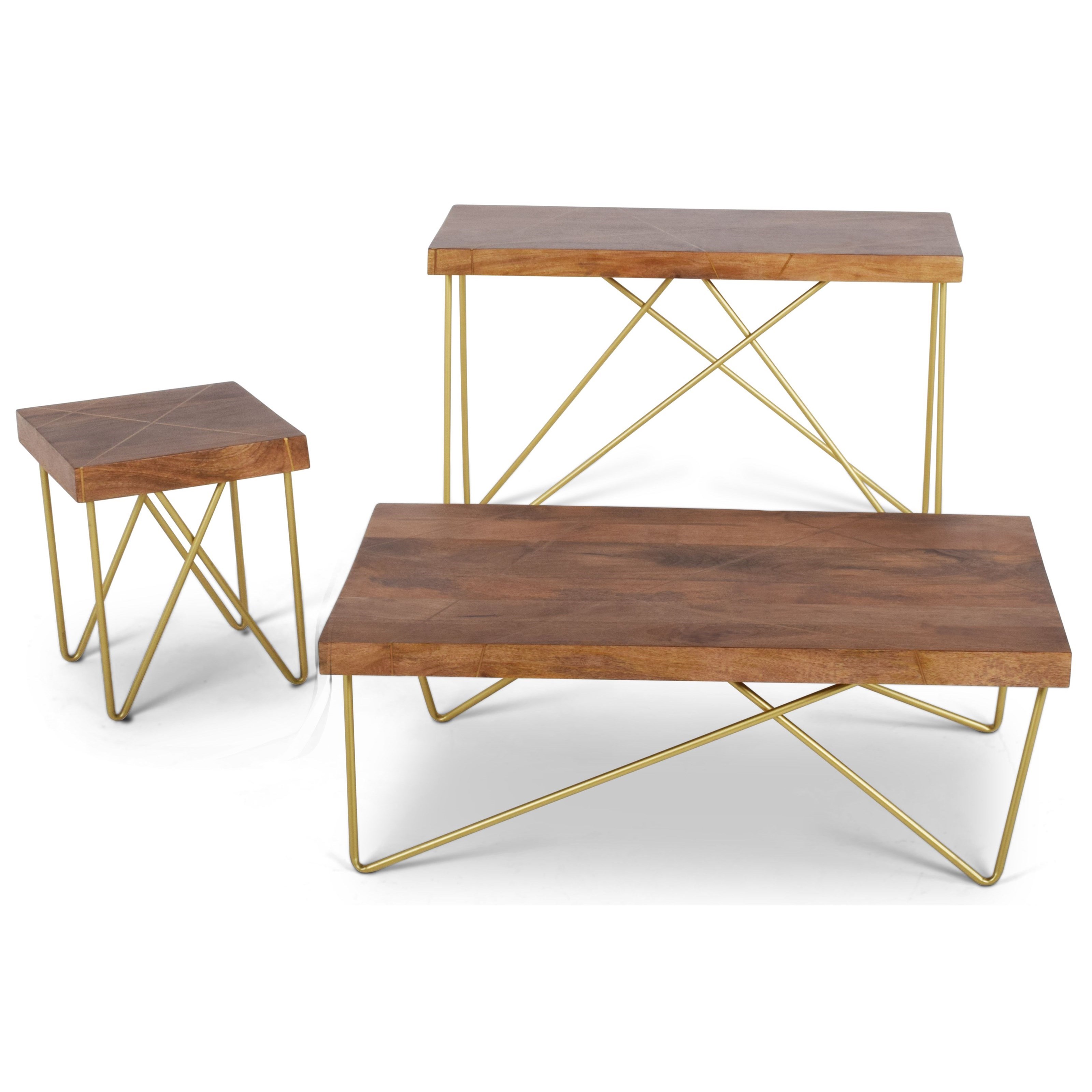 Modern brass deals end table