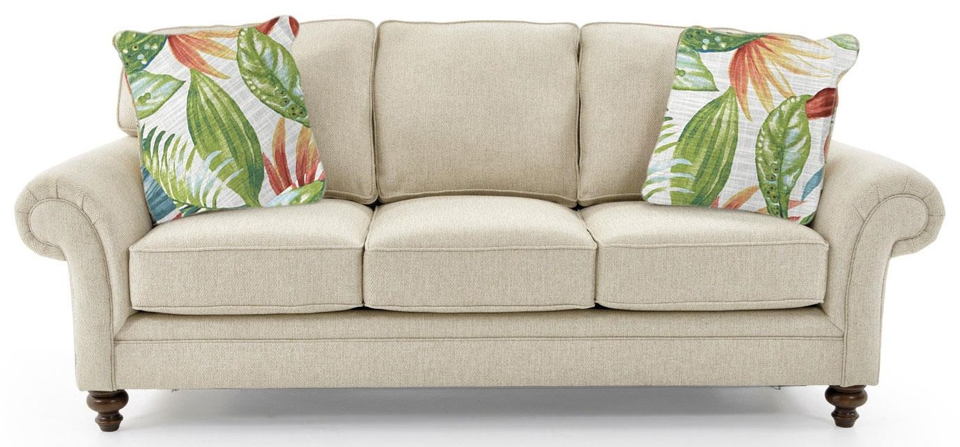 Stone Leigh Furniture Larissa 101740024 Rolled Arm Sofa with