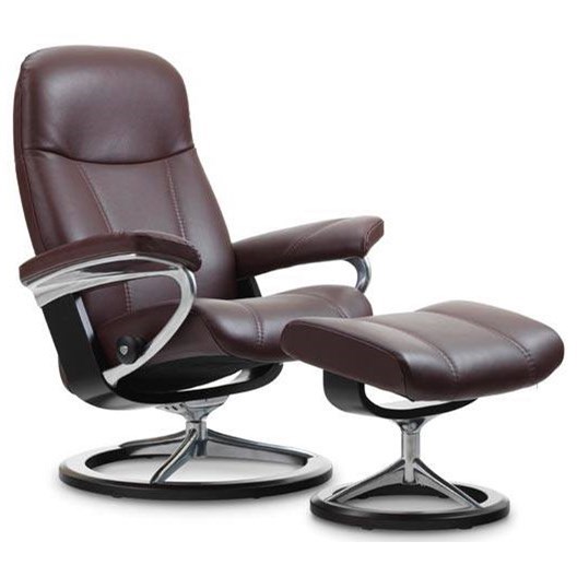 Stressless consul medium sales chair and stool