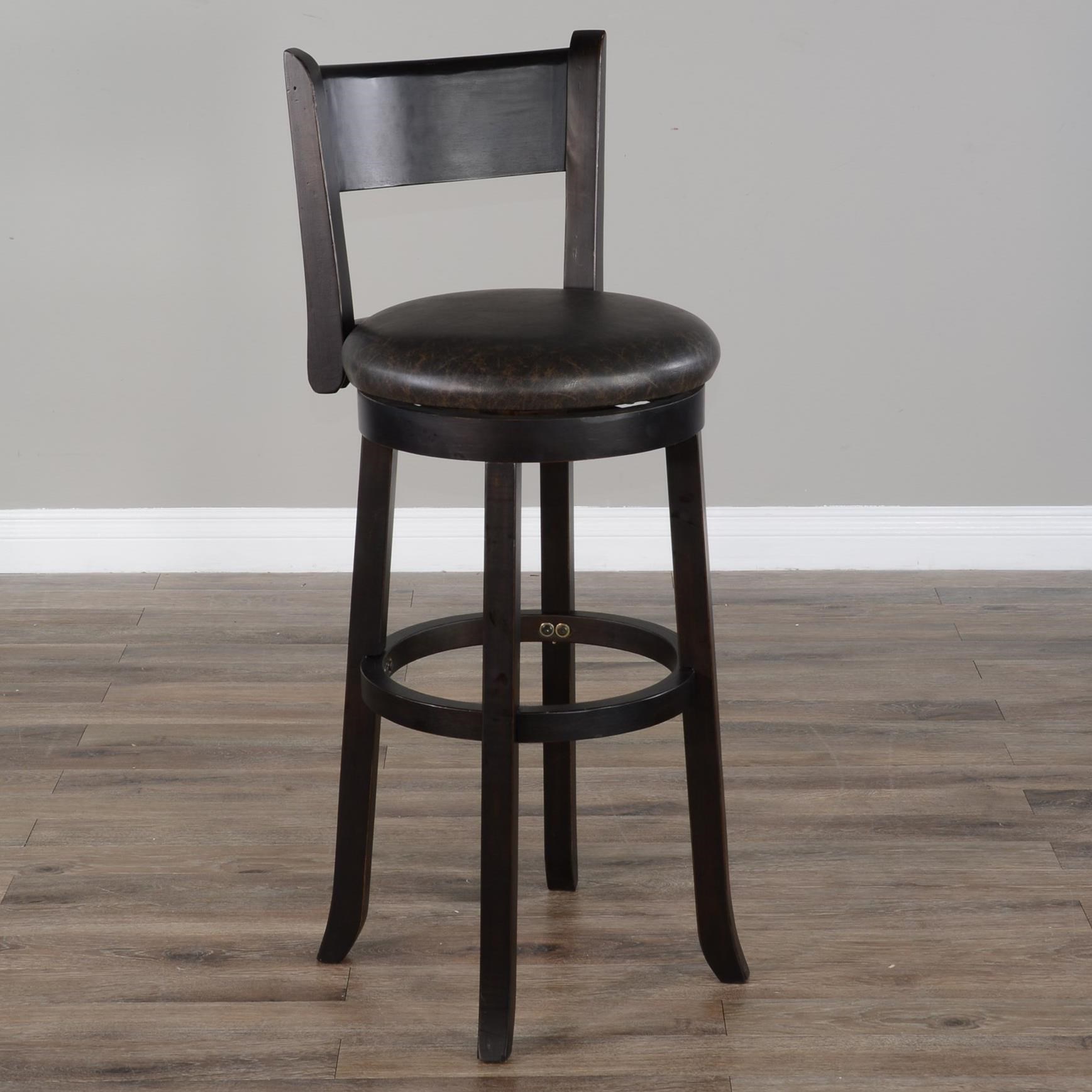 Mahogany swivel outlet bar stools
