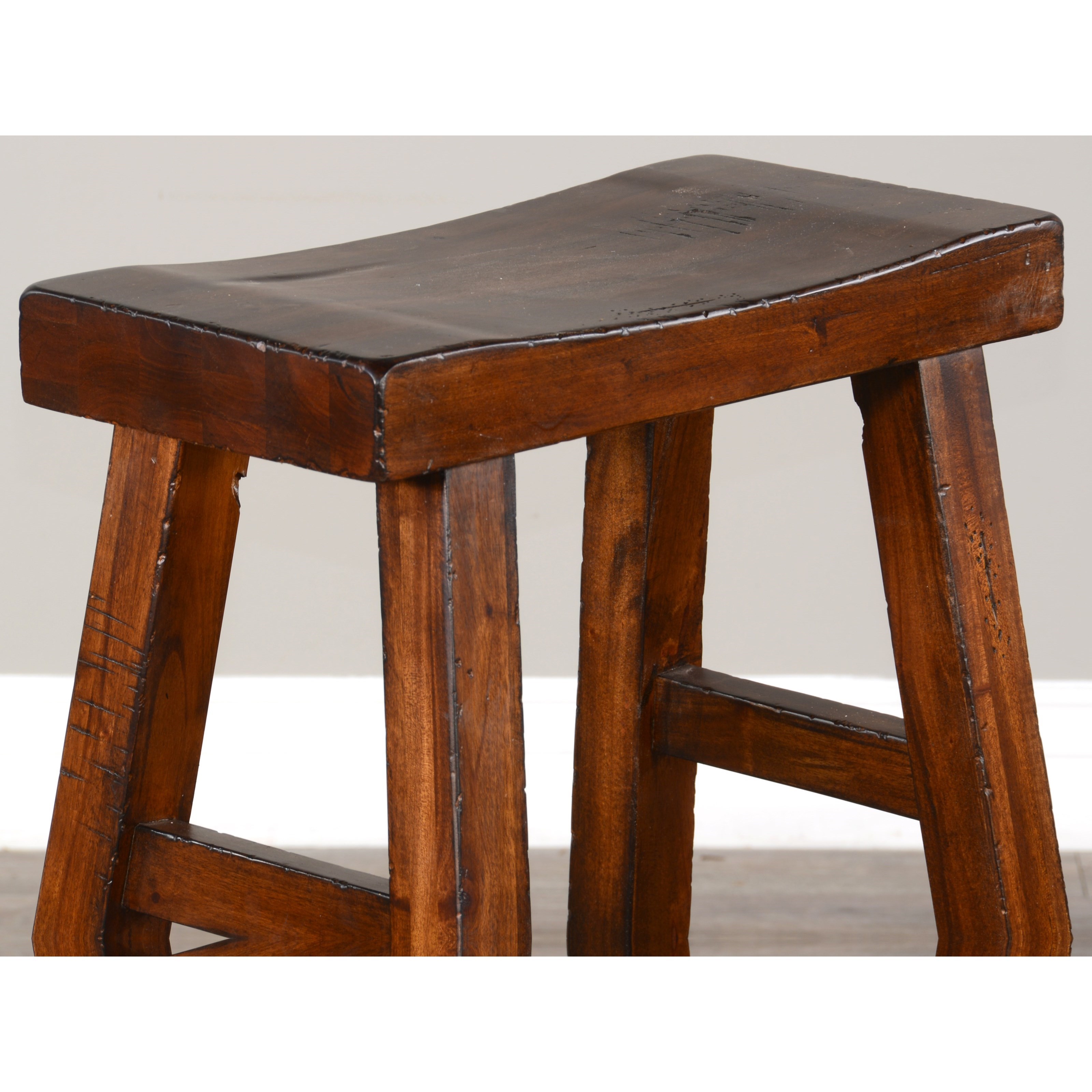 Wooden saddle sales seat bar stools