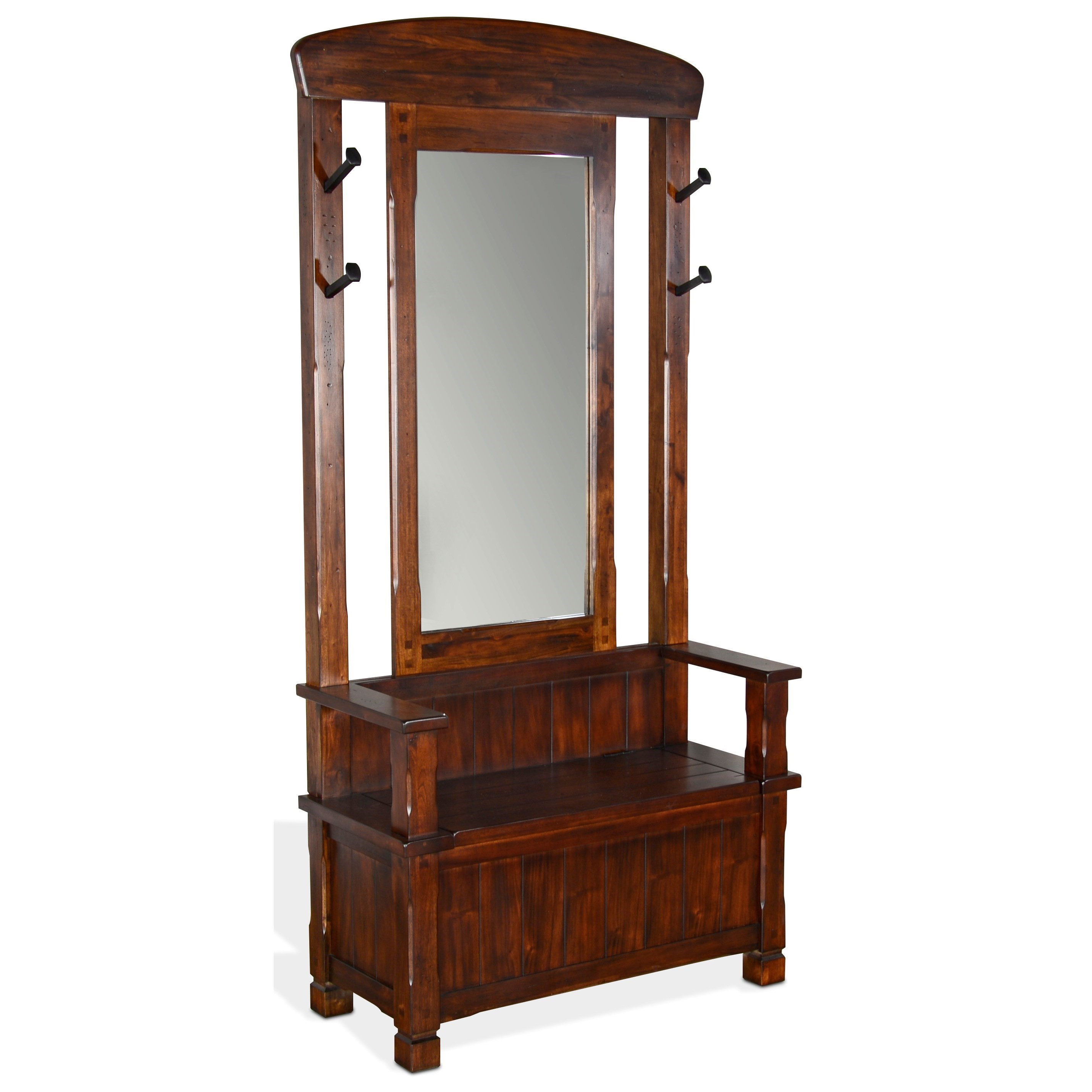 Antique Oak Hall Antique Hall Tree With Storage Bench Tall Antique