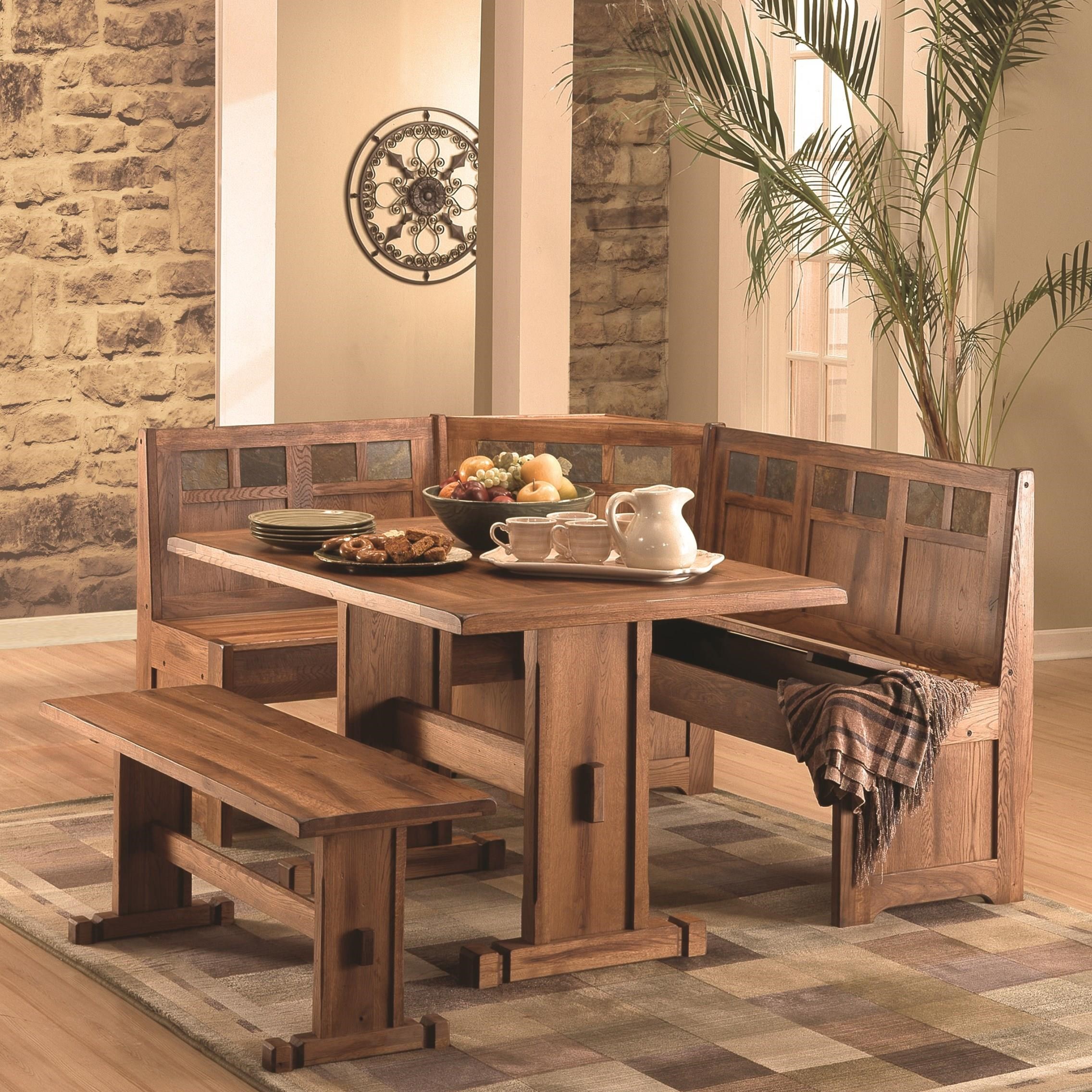 Wood Villepinte Piece Breakfast Nook Dining Set Wood Breakfast