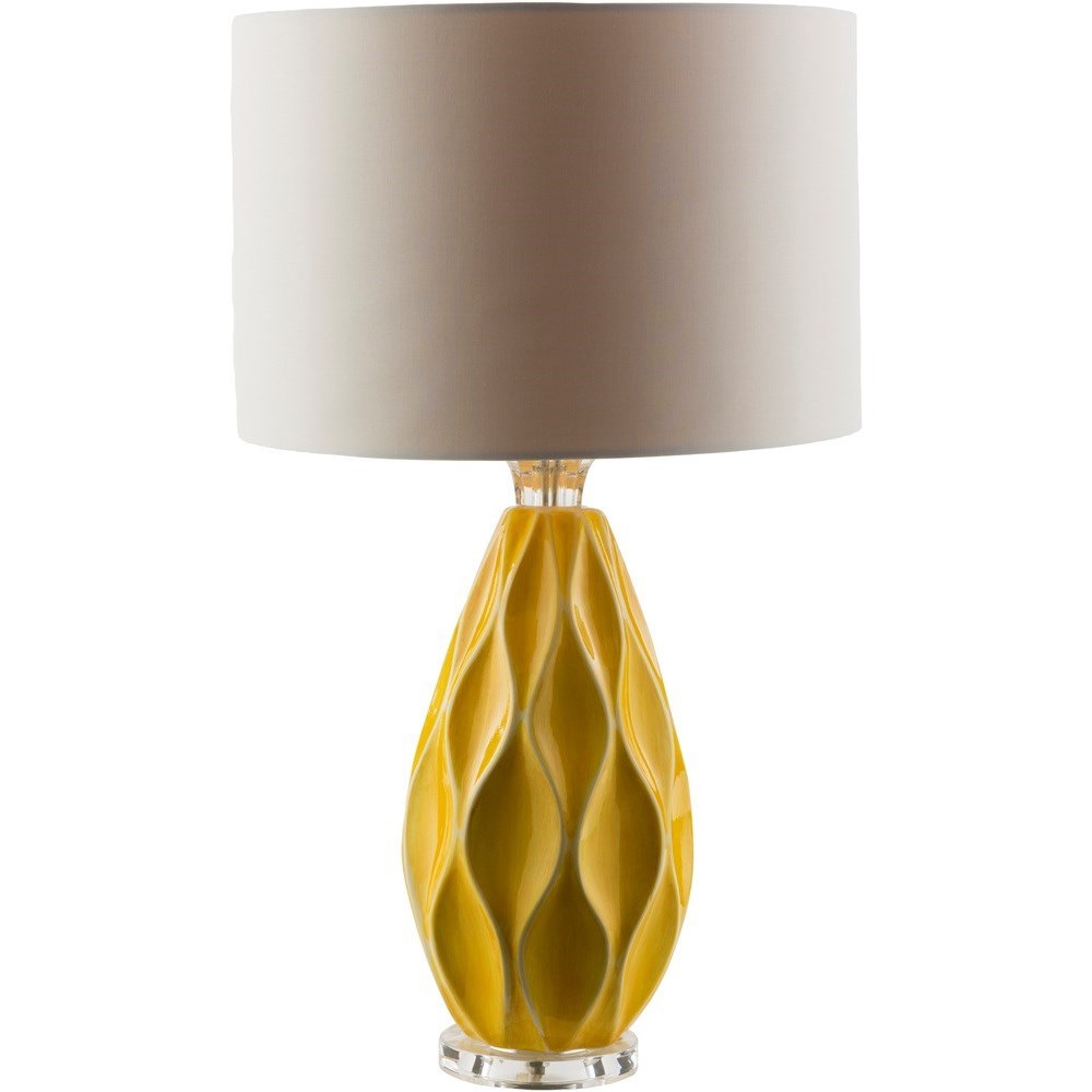 Surya Bethany BTH419 TBL Yellow Modern Table Lamp Wayside