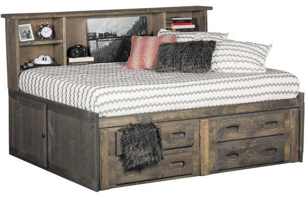 Captains bed discount full white