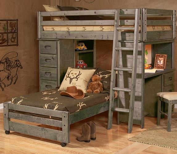Rustic loft shop bed