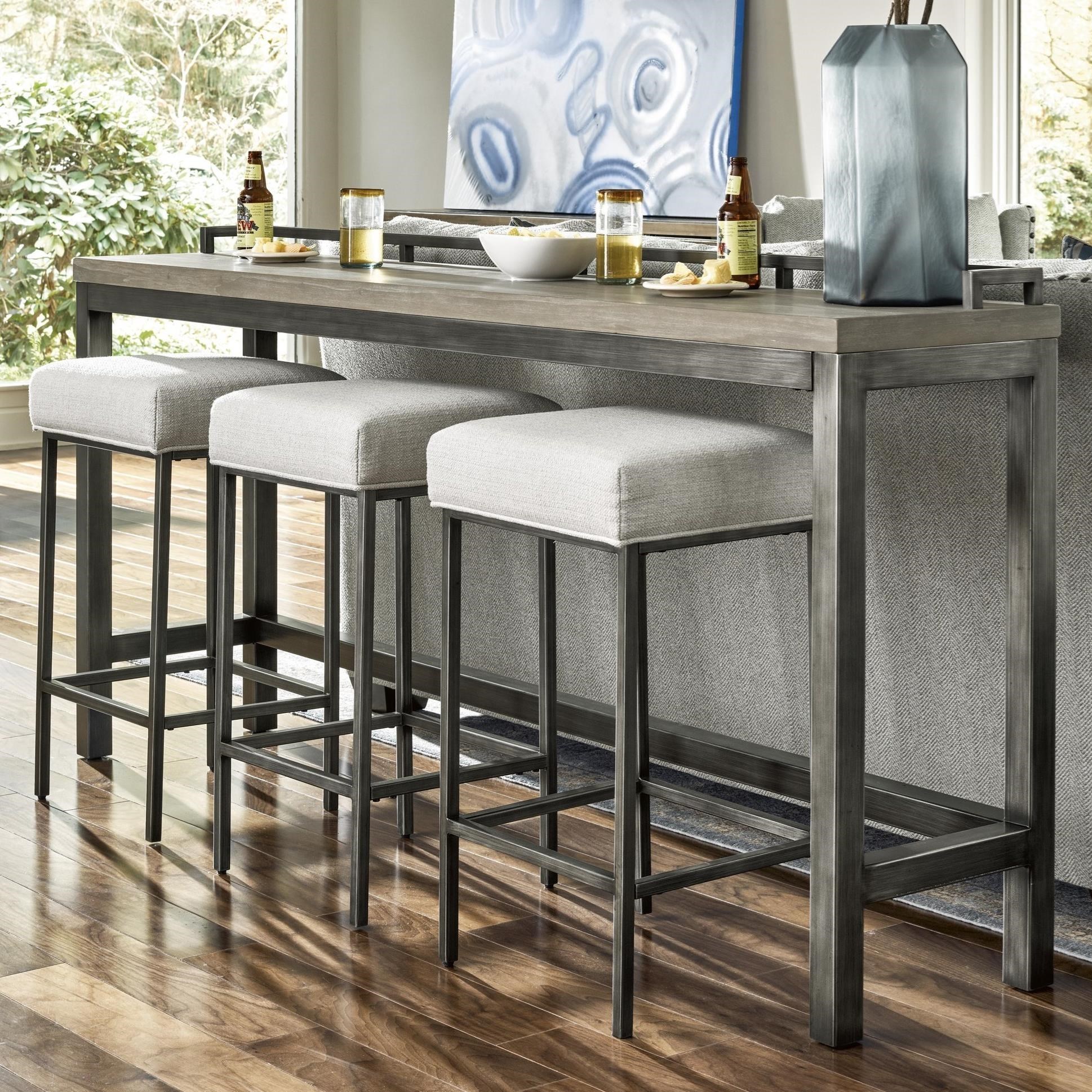 Northridge console table with clearance 3 stools
