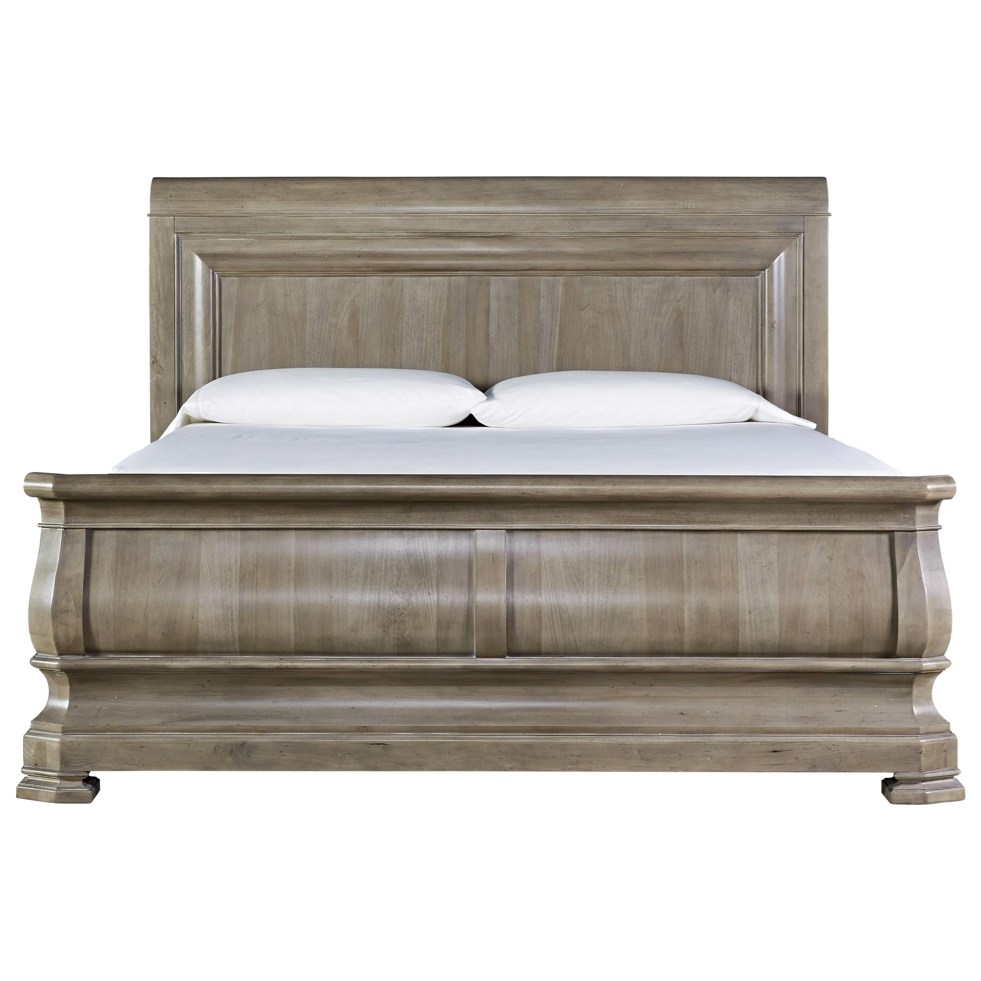 Universal Reprise BRMUN581A76B King Sleigh Bed with Paneled