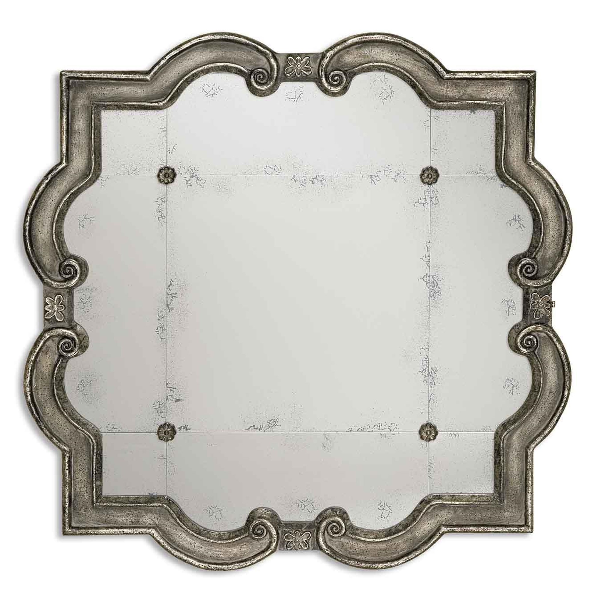 Uttermost Matty Antiqued Square Mirrors (Set of 2)