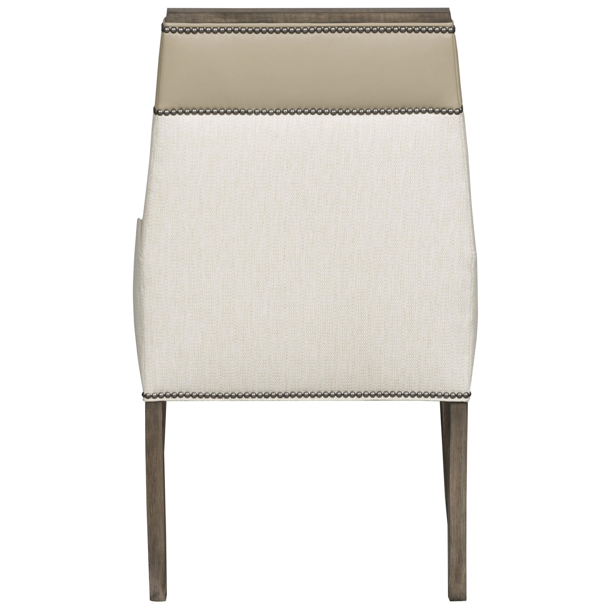 Vanguard Furniture Bradford 248179447 Arm Chair with Leather Trim Baer's Furniture Dining