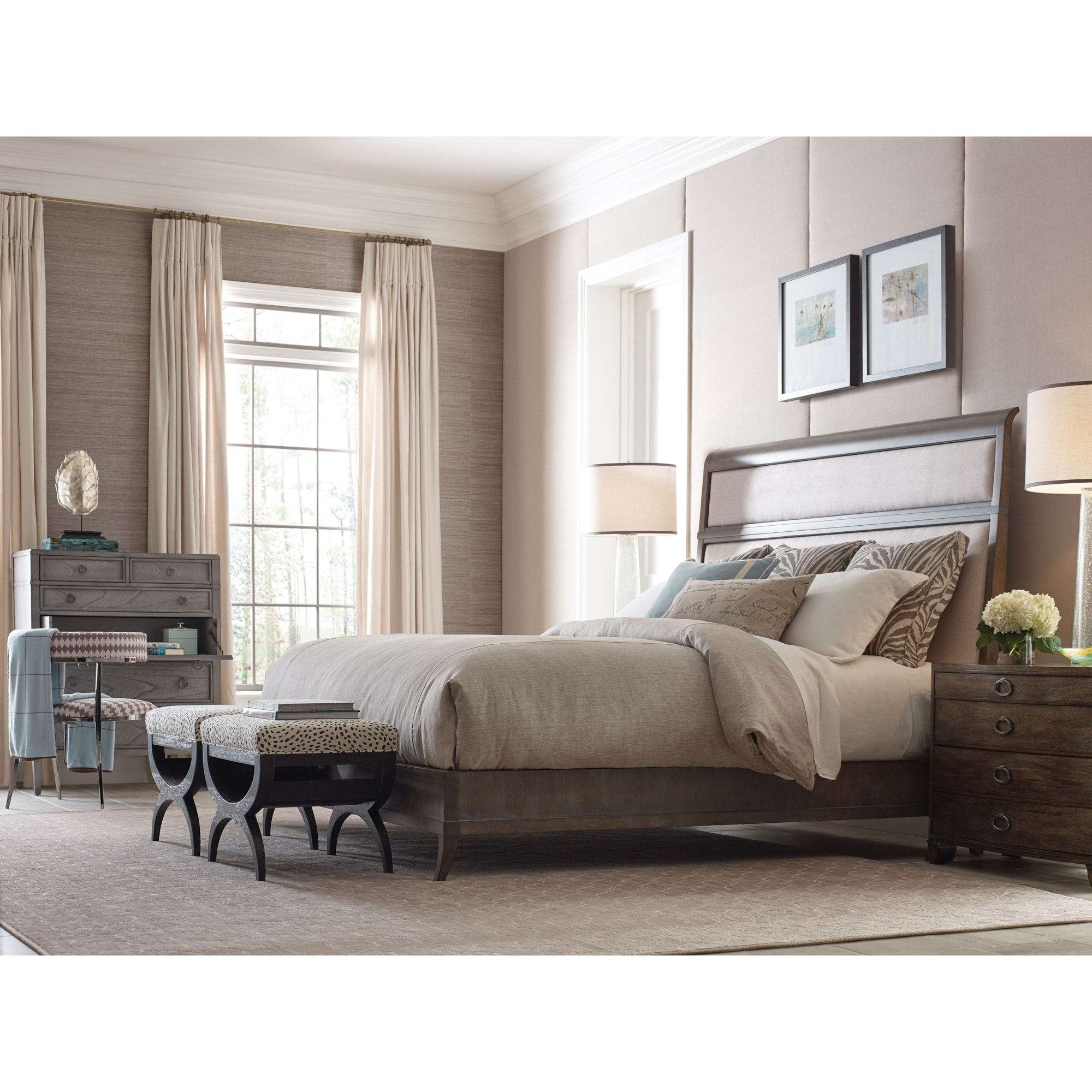 Vanguard Furniture Compendium V1737KHF Arista King Bed with Reversible ...