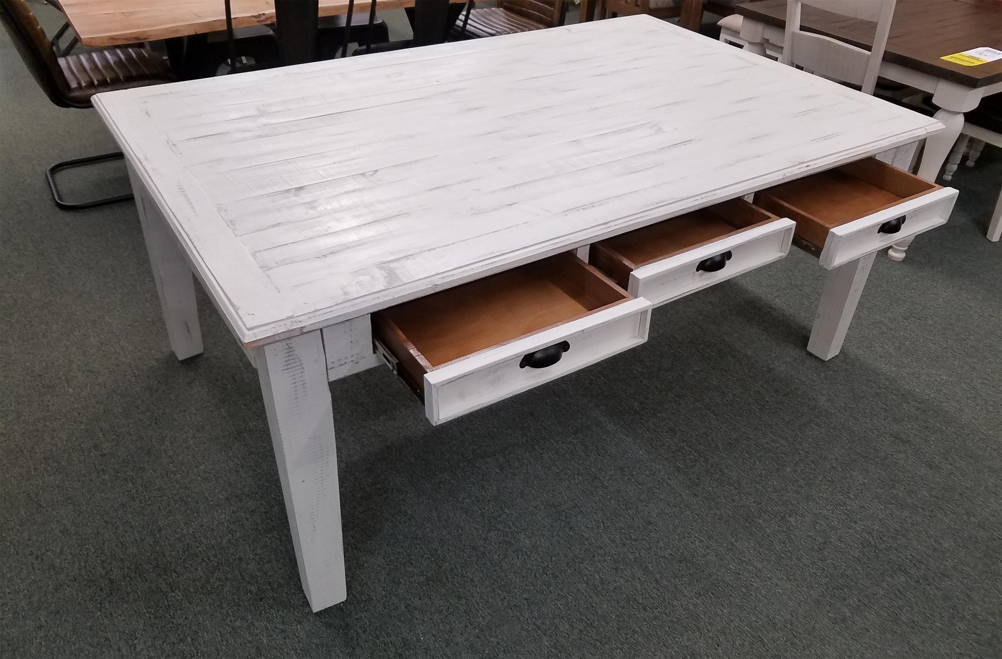 Vintage Joanna MJ155TNW 4xCNW Storage Dining Table and 4 Chairs