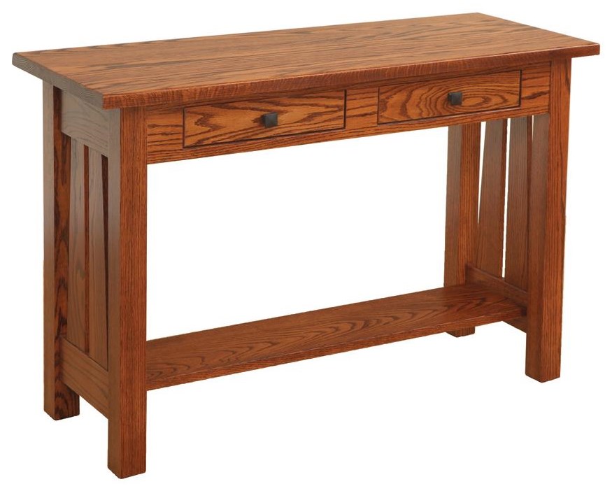 Hopewood Canted Mission 39 010 DD S Sofa Table Wayside Furniture