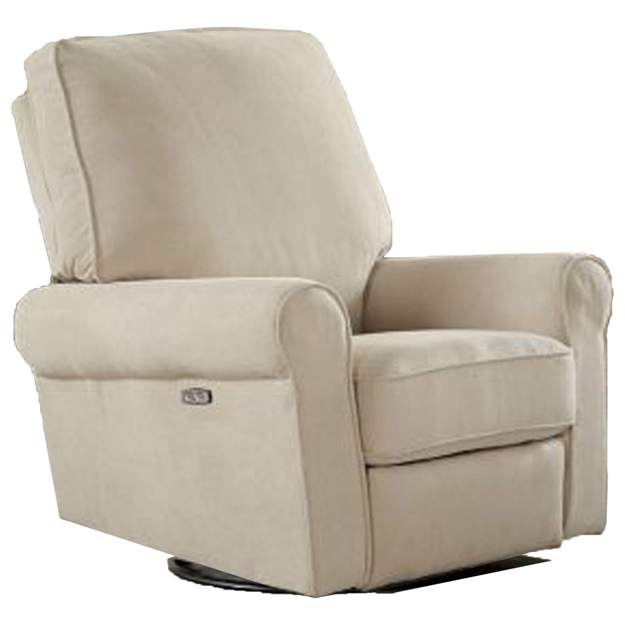 Leather glider rocker recliner chair 2024 with ottoman