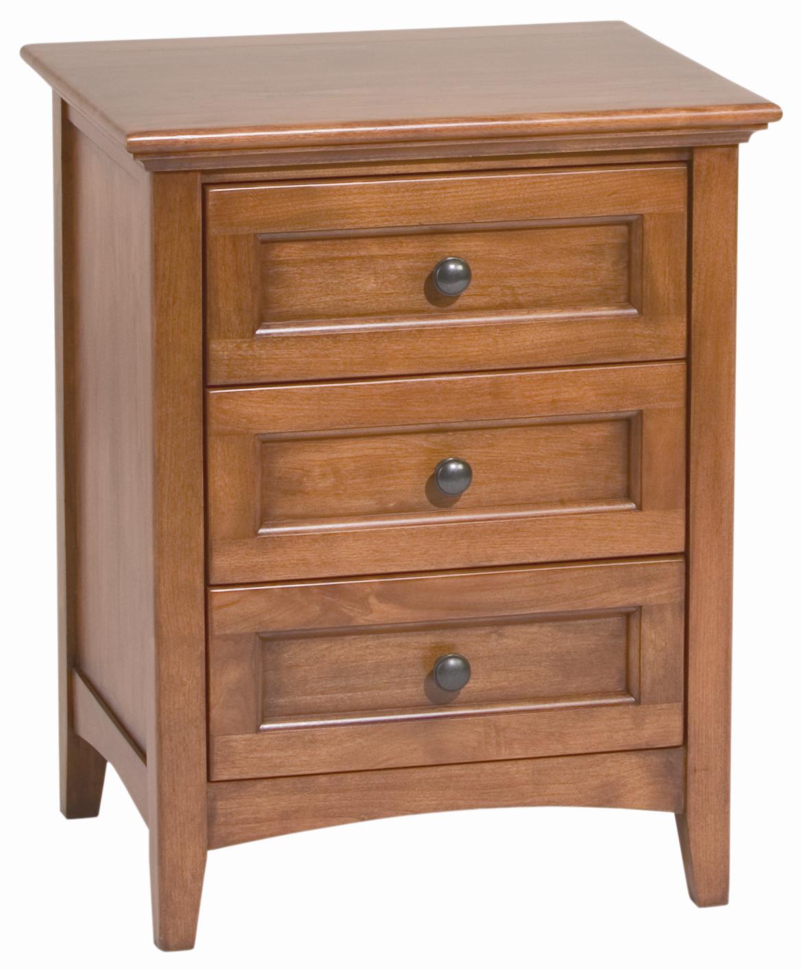 Wood 3 hotsell drawer nightstand