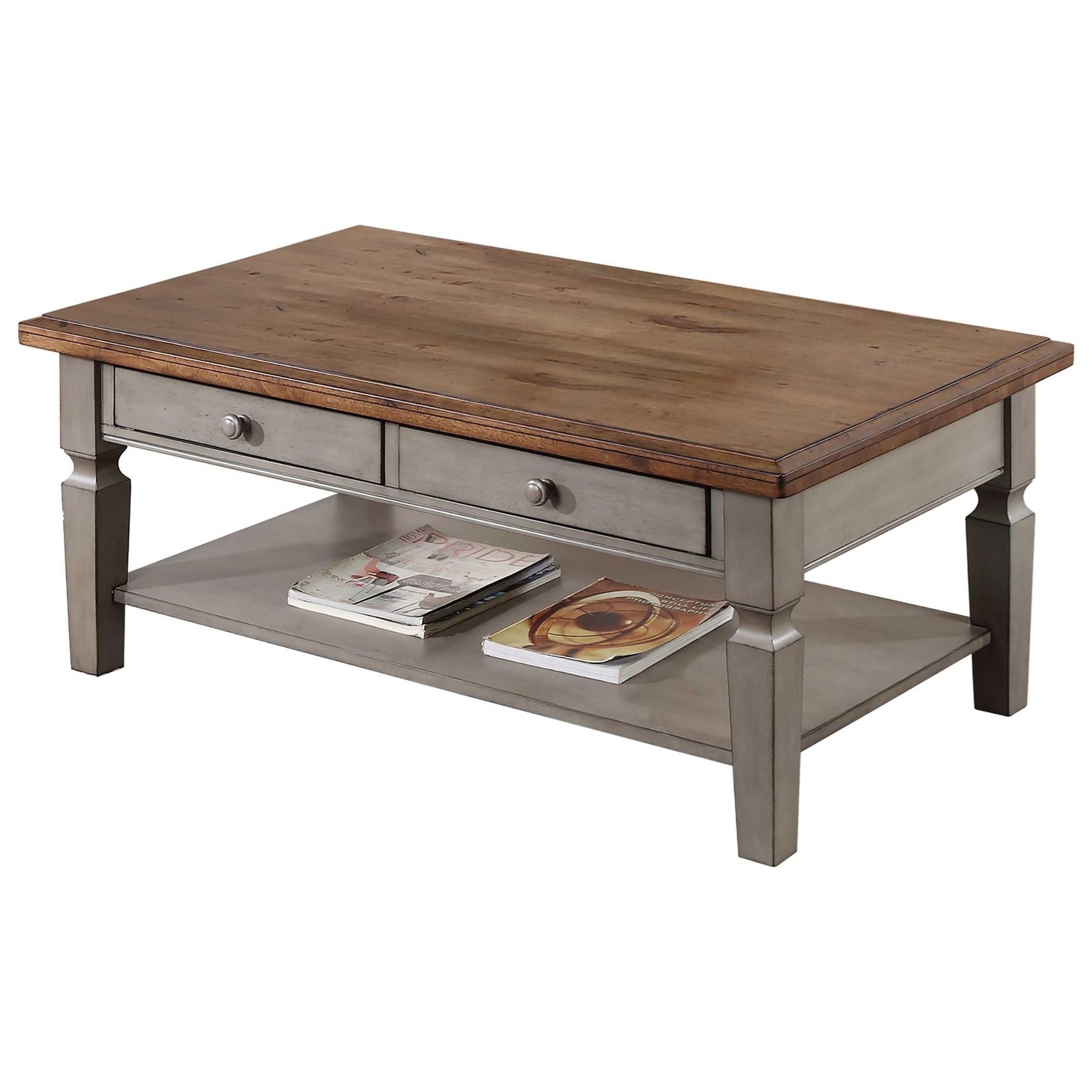 Two toned sales side table
