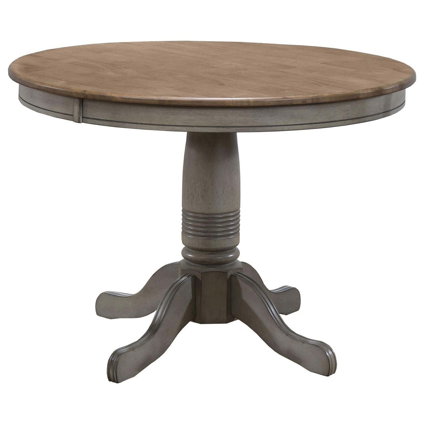 42 round pedestal shop dining table