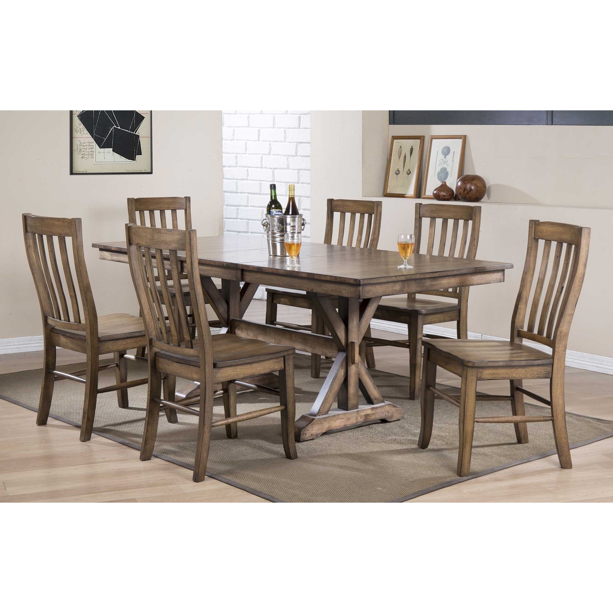 Winners Only Carmel DCT33636R Rustic 36 Square Counter-Height Table, Fashion Furniture