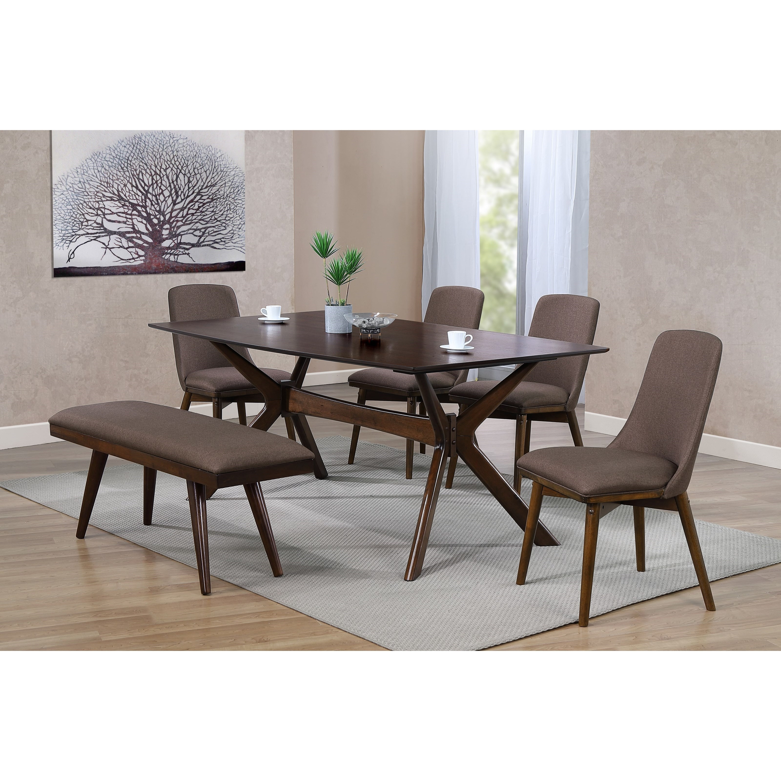 All modern dining bench outlet