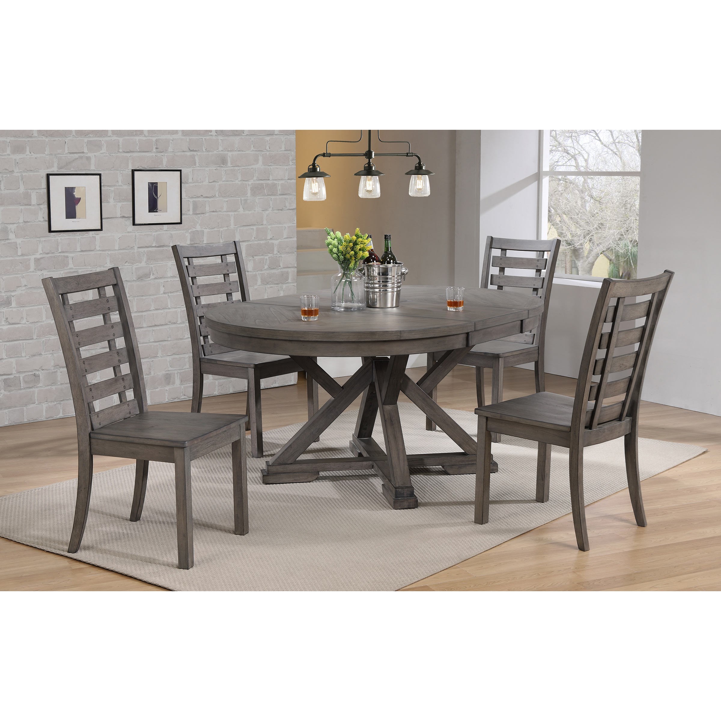 Winners Only Stratford DS34866 Transitional Rustic Oval Dining