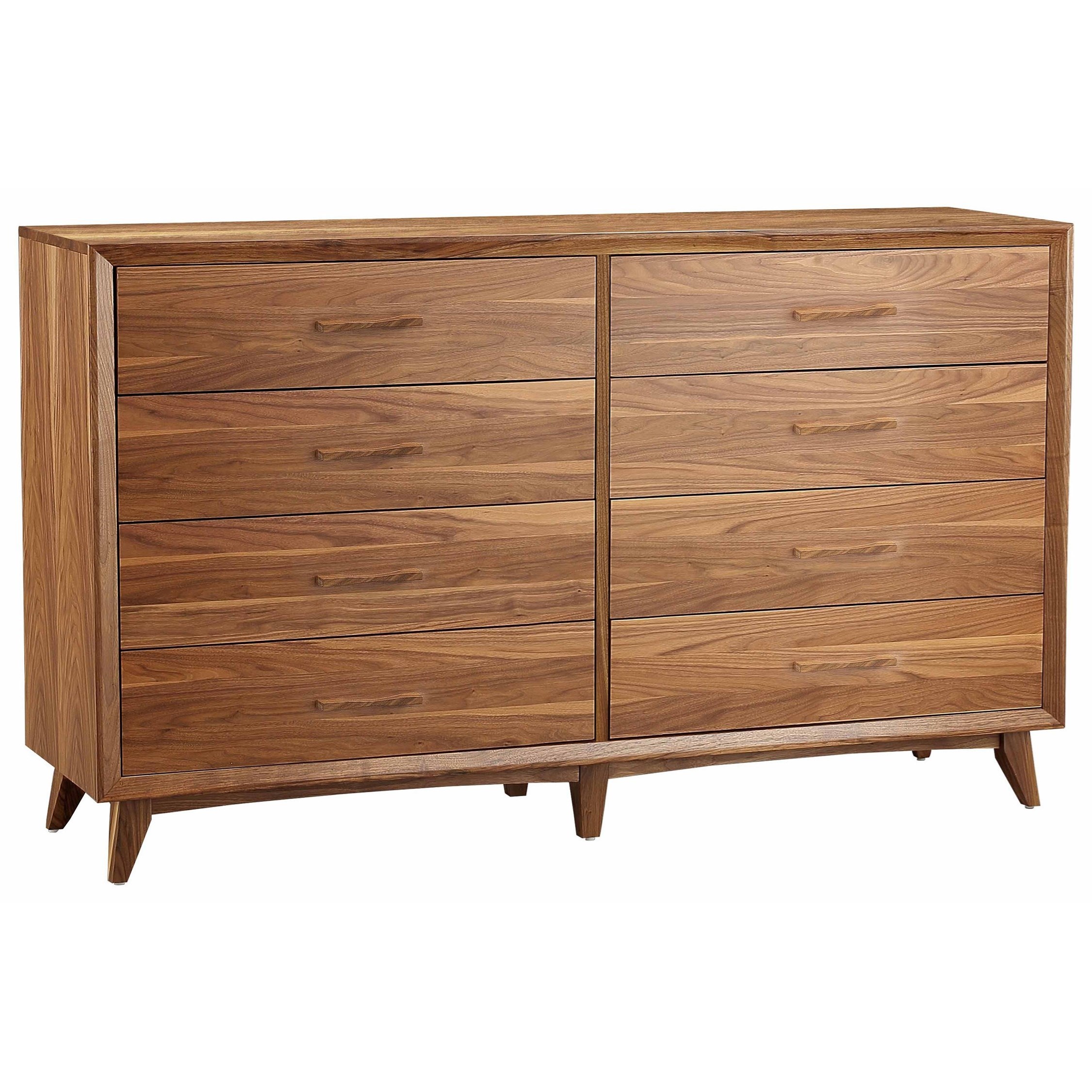 Mid century sales 8 drawer dresser