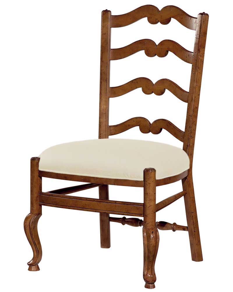 Ladder back accent store chair